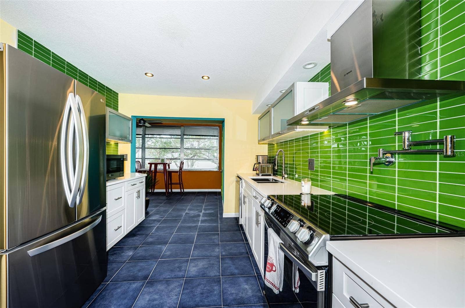 Colorful, all updated kitchen