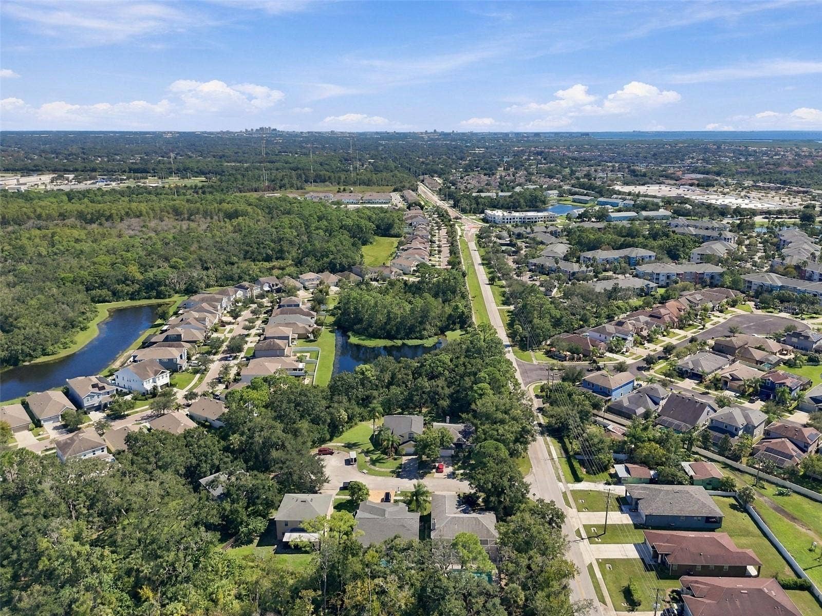 8102 STONEFIELD, Tampa, FL 33635 Corner House is Buffered by Trees