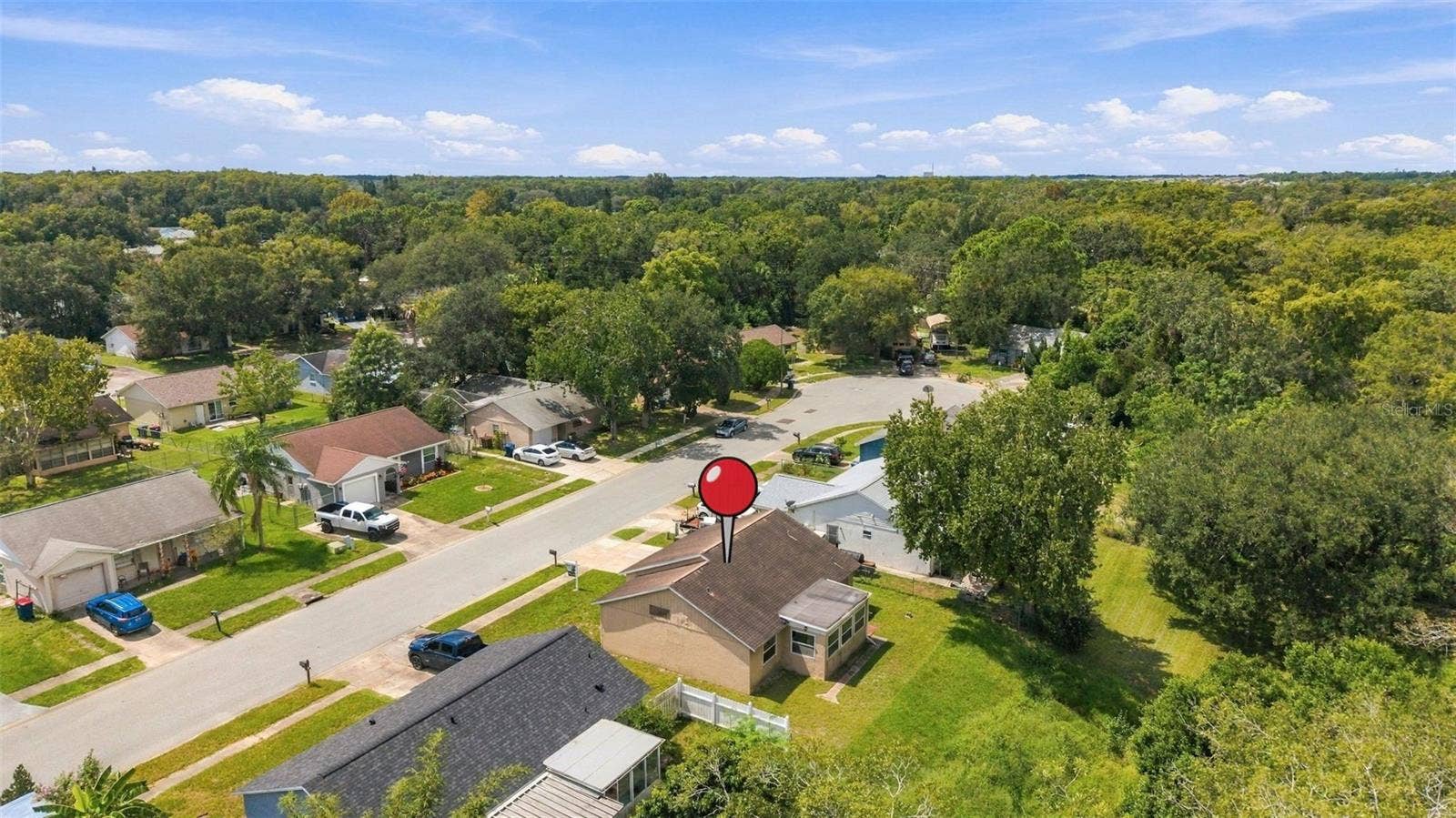 7303 RIVERBANK DRIVE, New Port Richey, FL 34655 Aerial View of Home