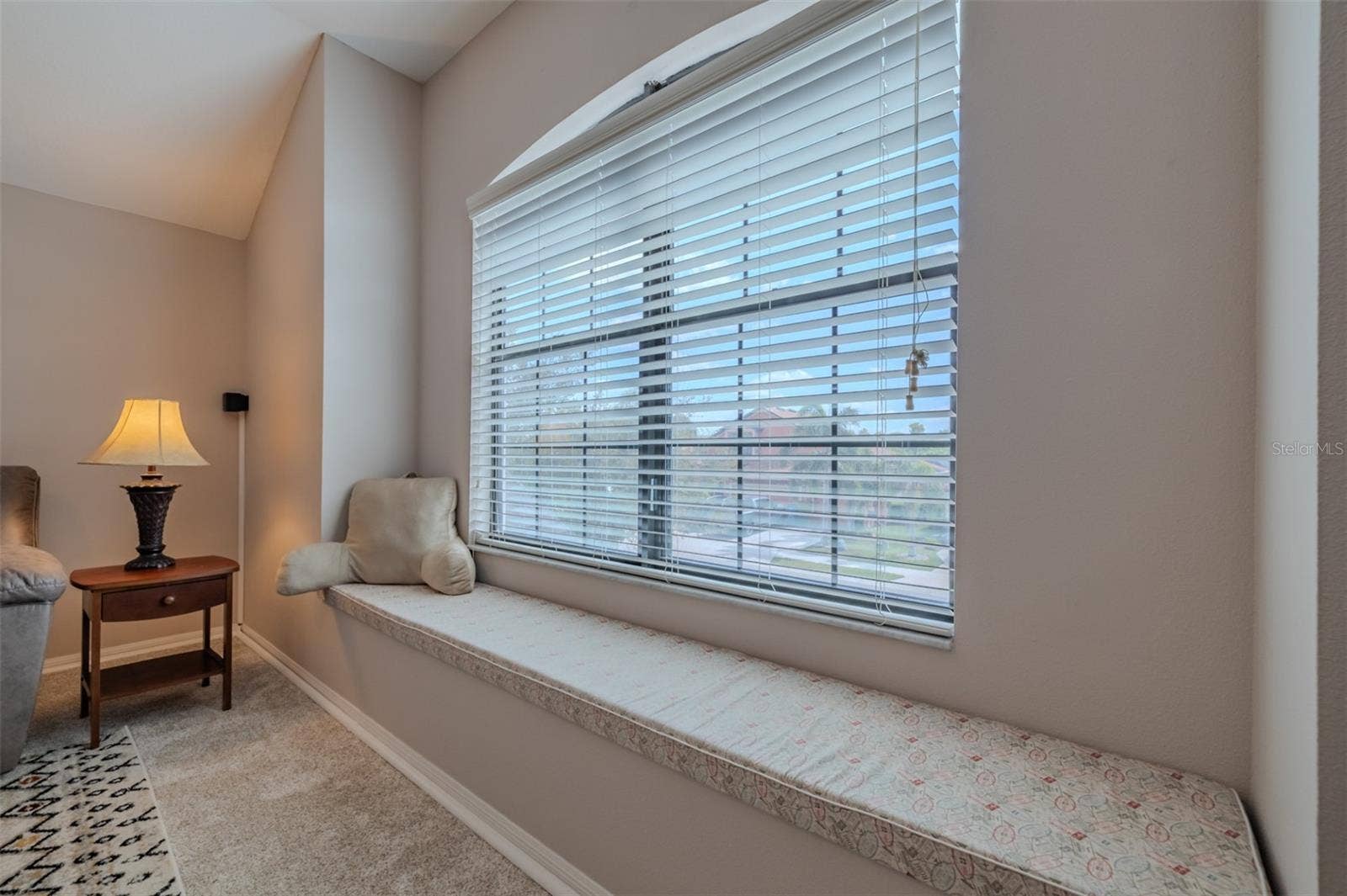 9123 RAES CREEK PLACE, Palmetto, FL 34221 Awesome bonus room with a lovely window seat. Bonus room sofa and TV stand convey.