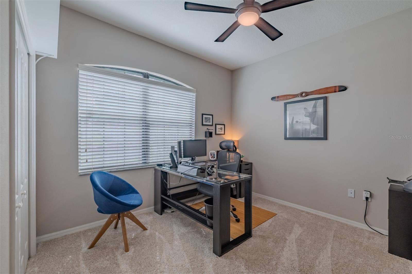 9123 RAES CREEK PLACE, Palmetto, FL 34221 Bedroom/office 4 with adjacent full bath & closet