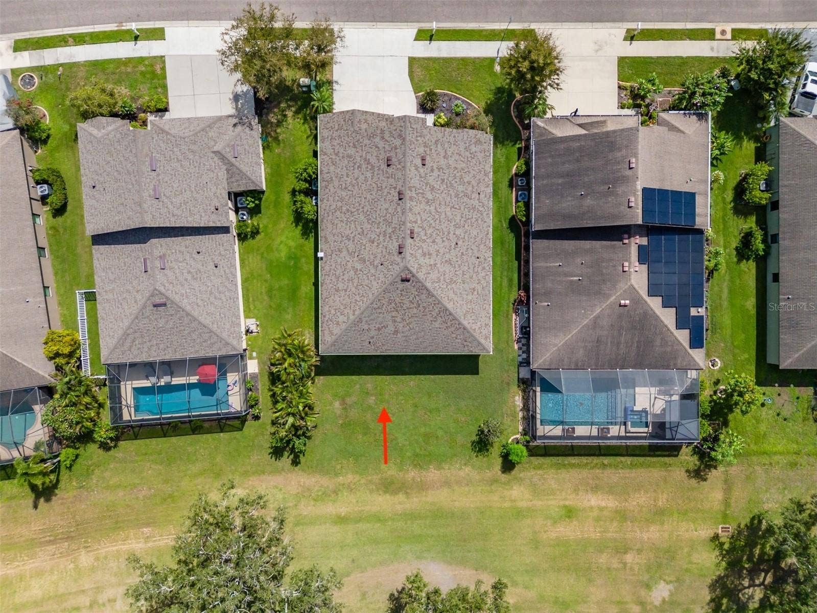 9123 RAES CREEK PLACE, Palmetto, FL 34221 Back of home aerial view