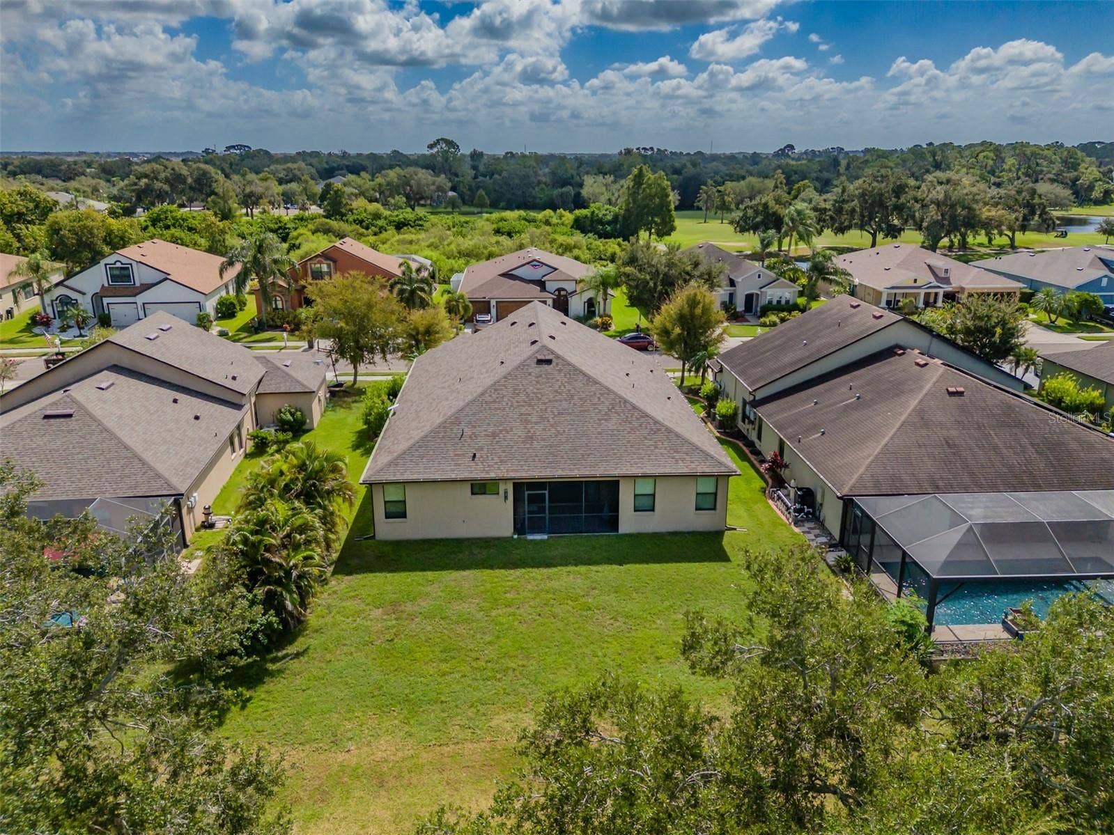 9123 RAES CREEK PLACE, Palmetto, FL 34221 Back of home view