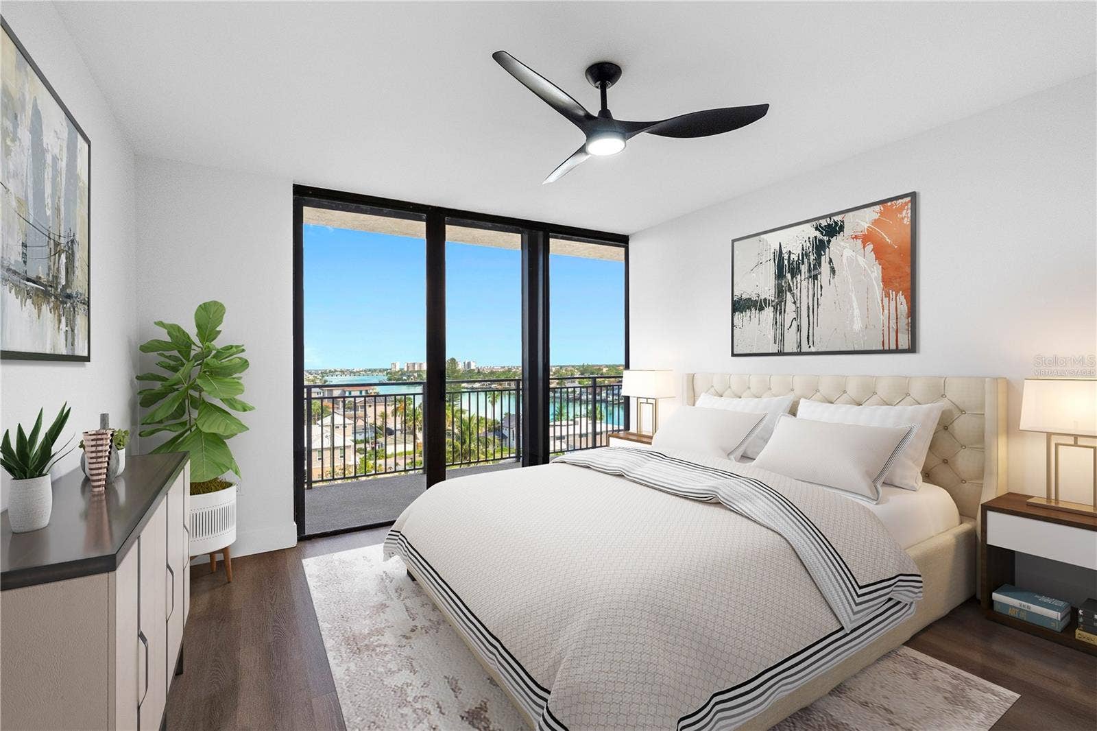 7600 BAYSHORE DRIVE, #606, Treasure Island, FL 33706 Virtually staged guest bed room