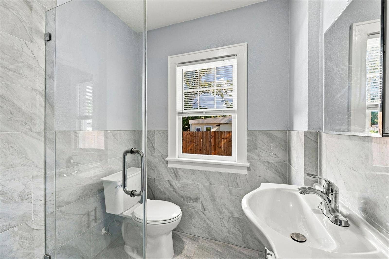 Front residence  remodeled bathroom