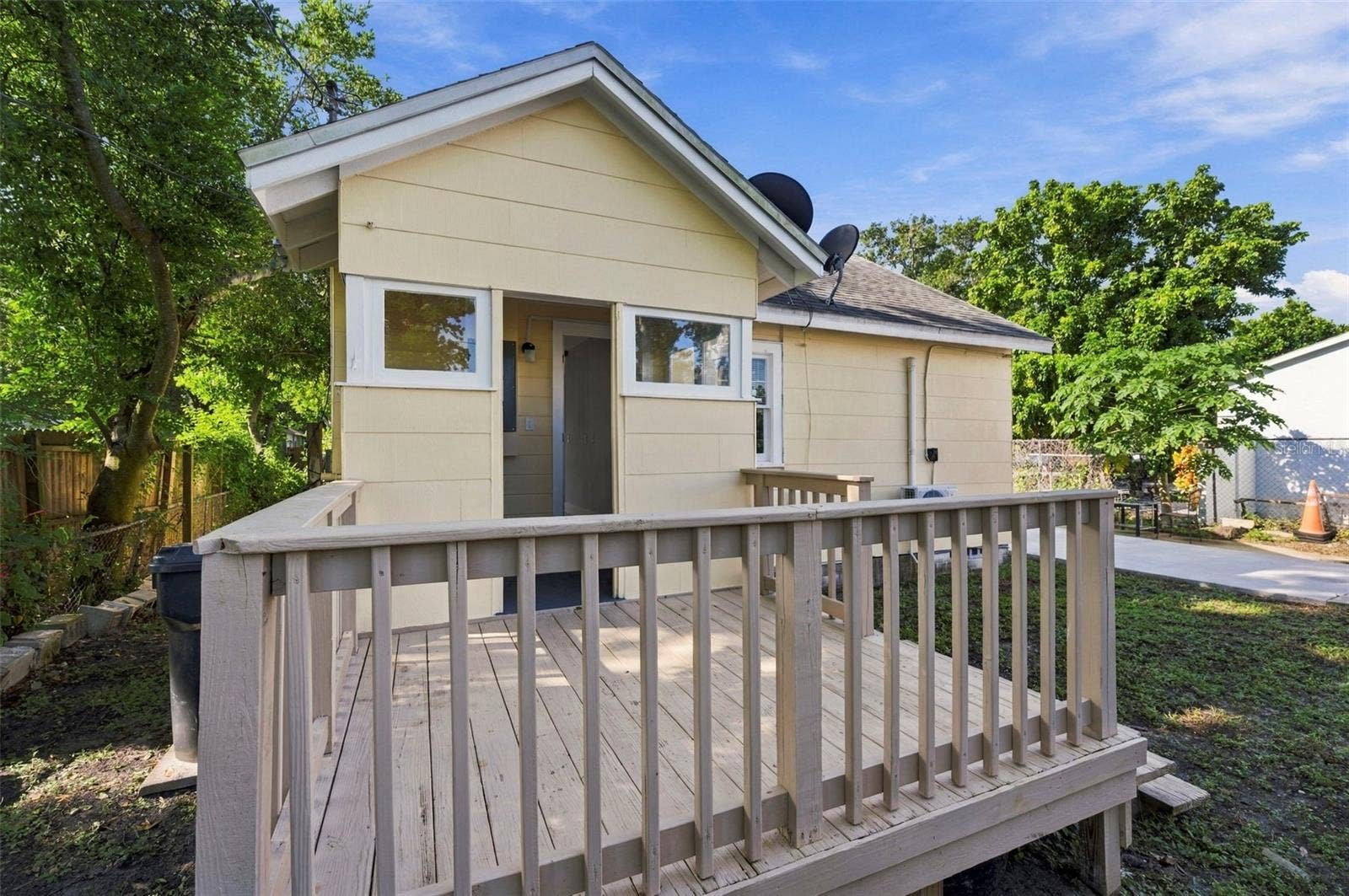 Front residence  back deck