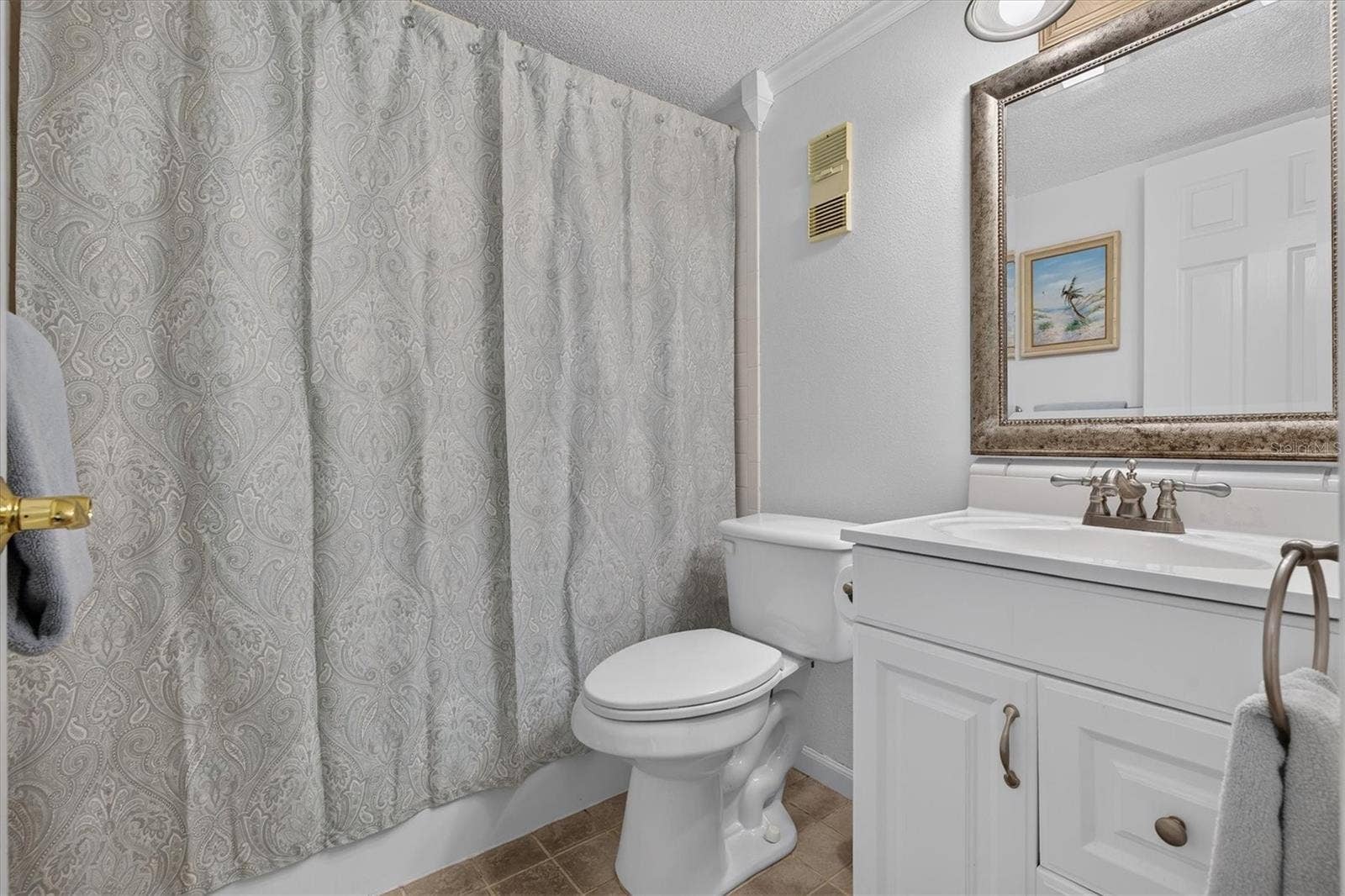 Bathroom 2 with new tub shower.