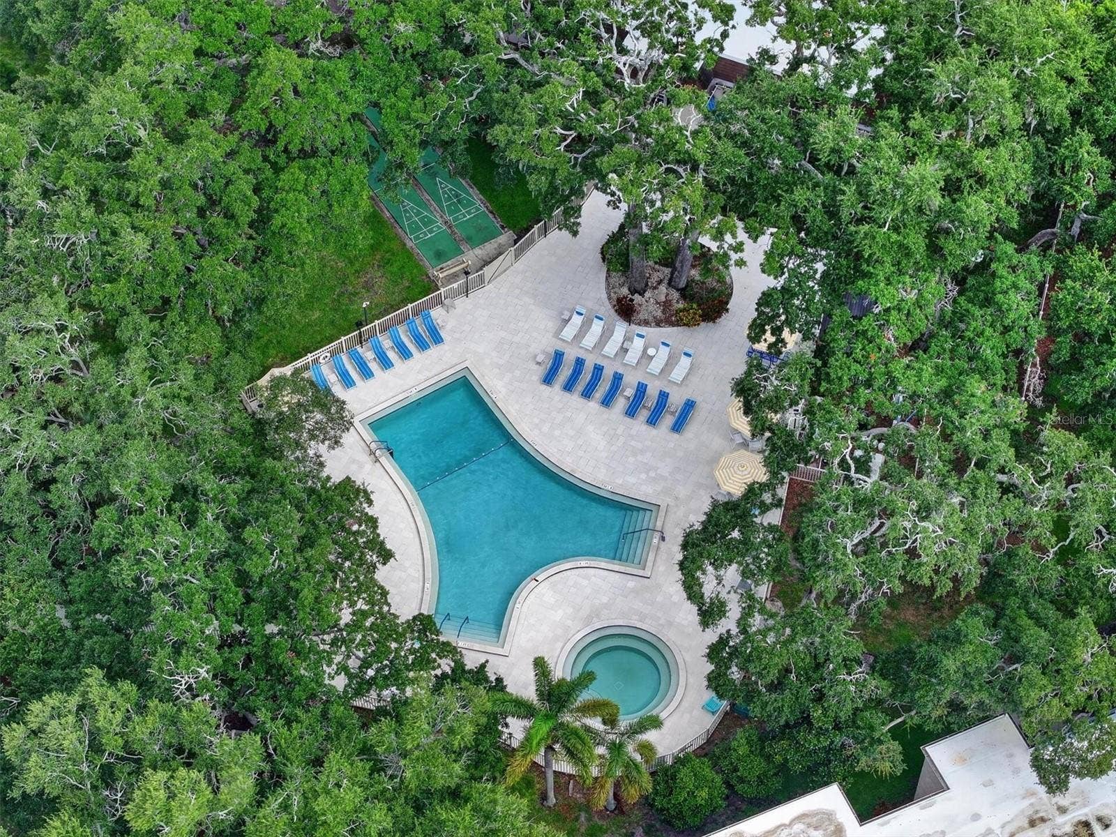 Resort-style heated pool and spa.