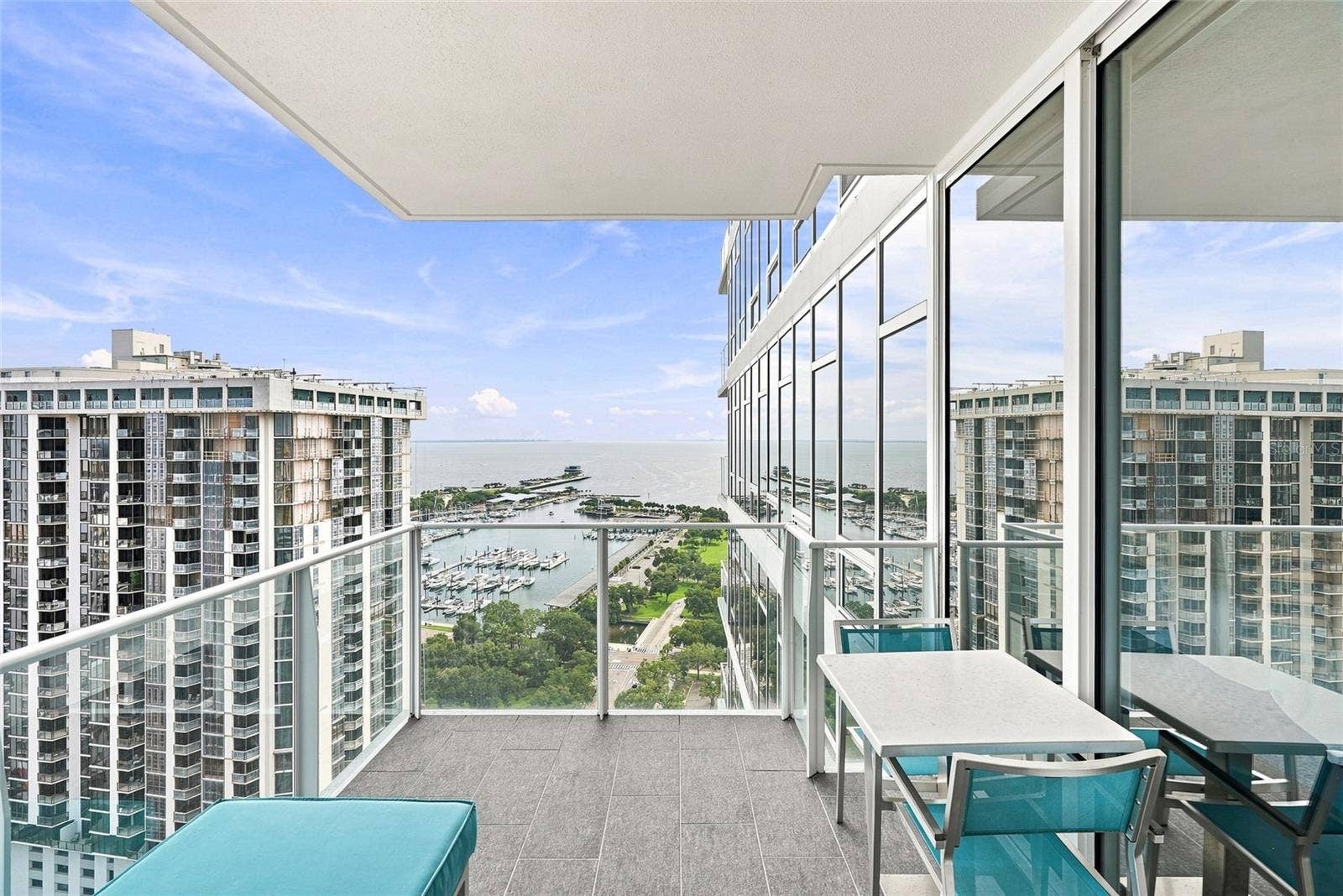 175 1ST STREET S, #2701, St Petersburg, FL 33701 private terrace access from living room