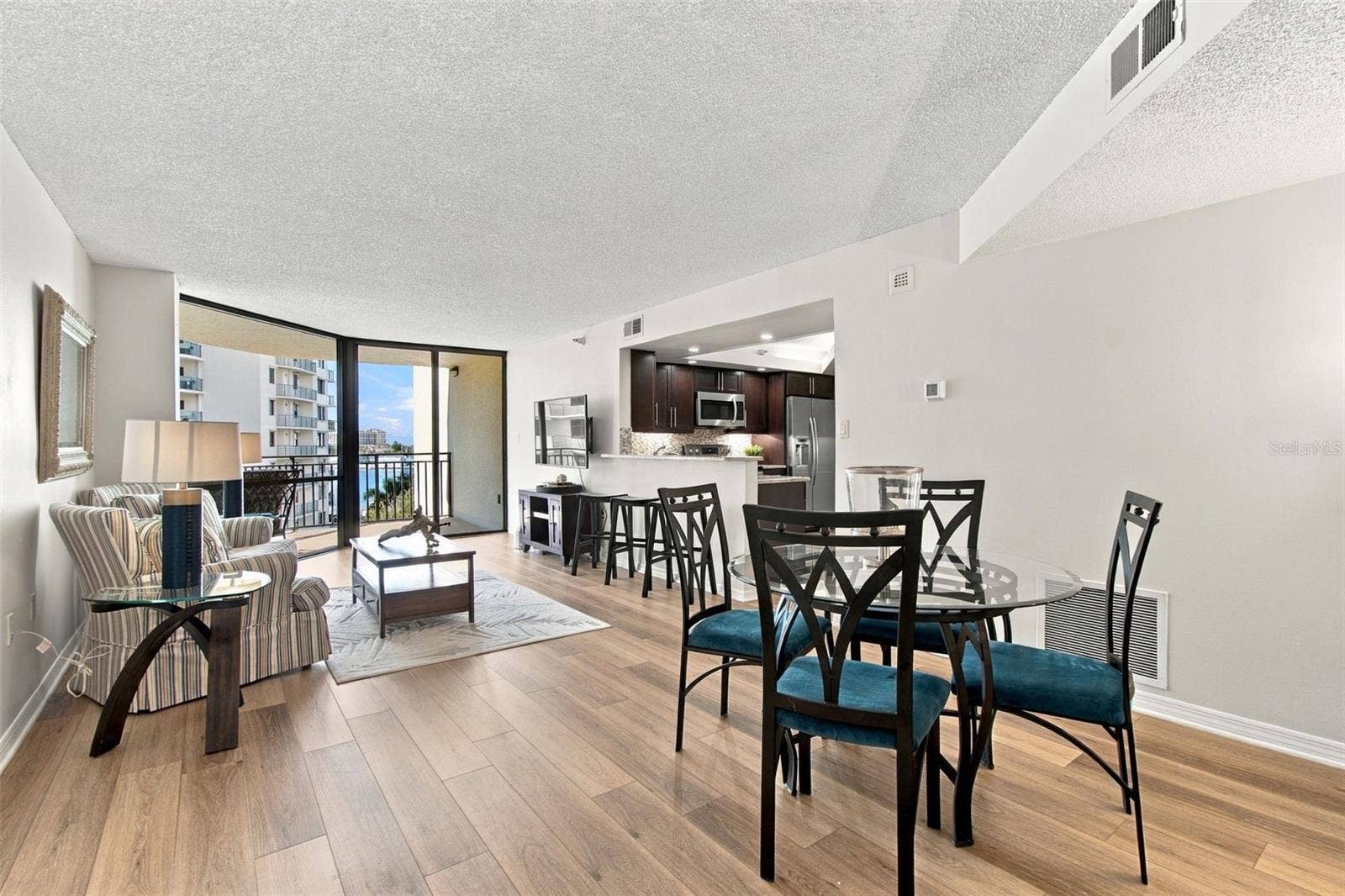 Dining and living space