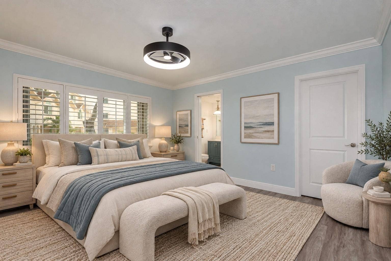 311 ISLAND WAY, #101, Clearwater, FL 33767 Virtually Staged Primary Bedroom