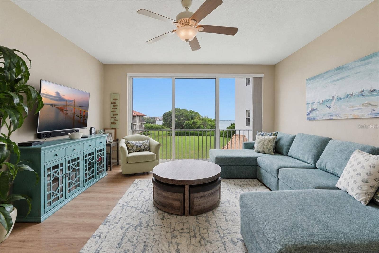1585 PINELLAS BAYWAY S, Tierra Verde, FL 33715 Gorgeous views from the living area.