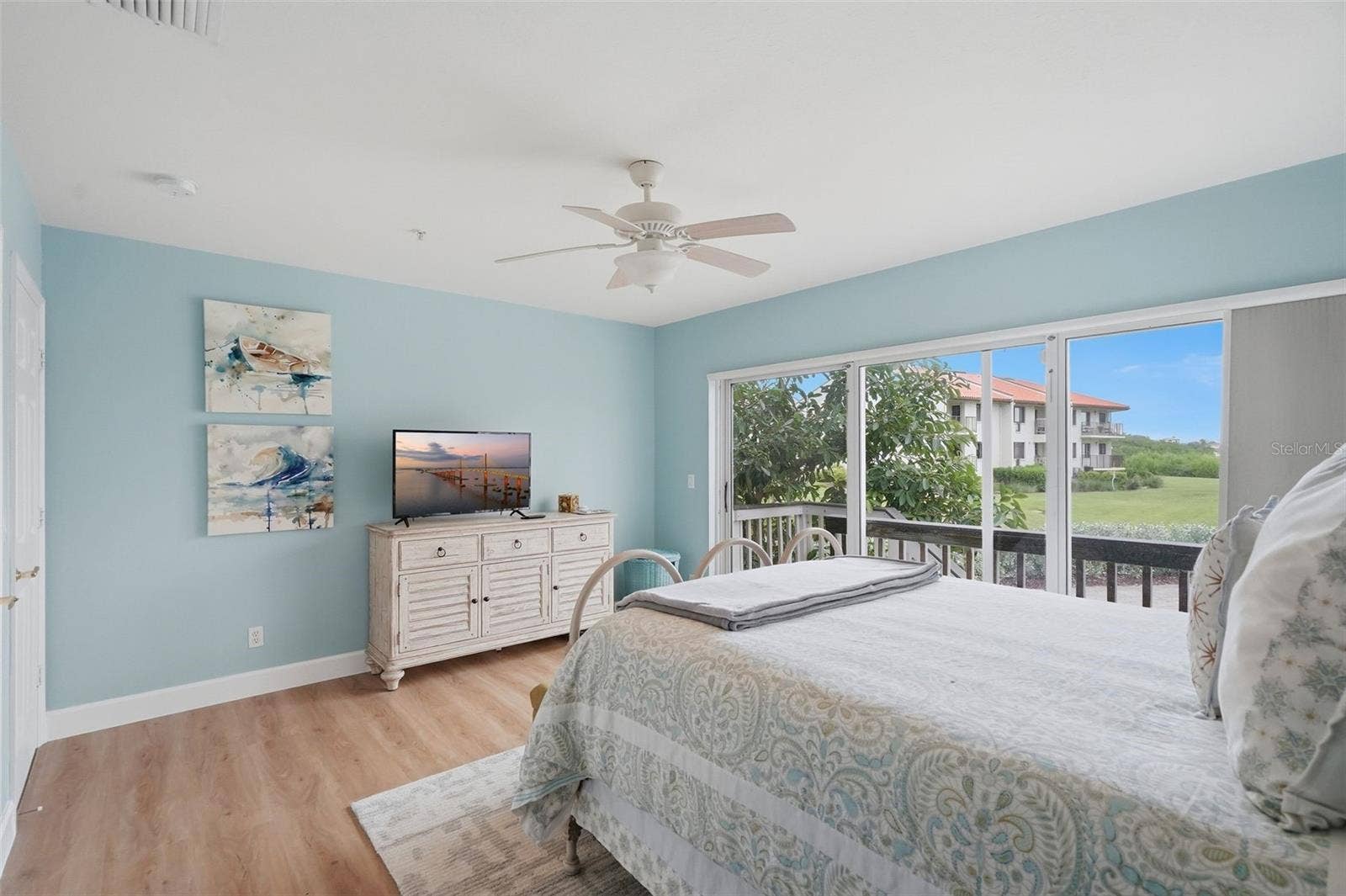 1585 PINELLAS BAYWAY S, Tierra Verde, FL 33715 Lower level guest bedroom with private entrance and ensuite full bath.