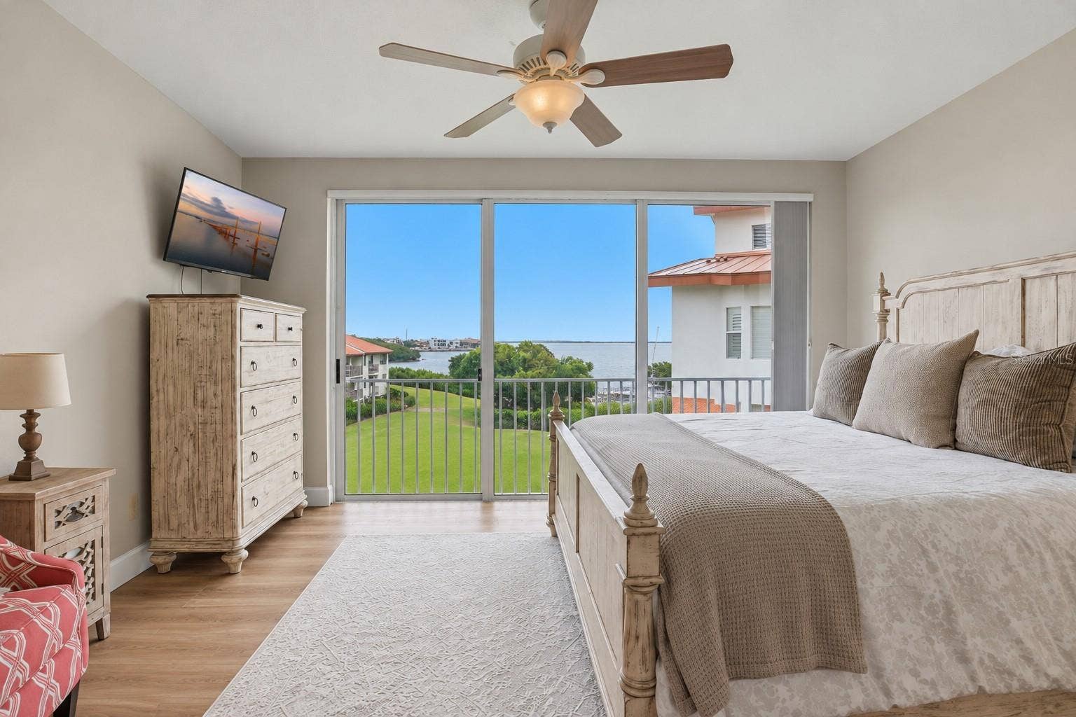 1585 PINELLAS BAYWAY S, Tierra Verde, FL 33715 Primary suite with stunning water views.