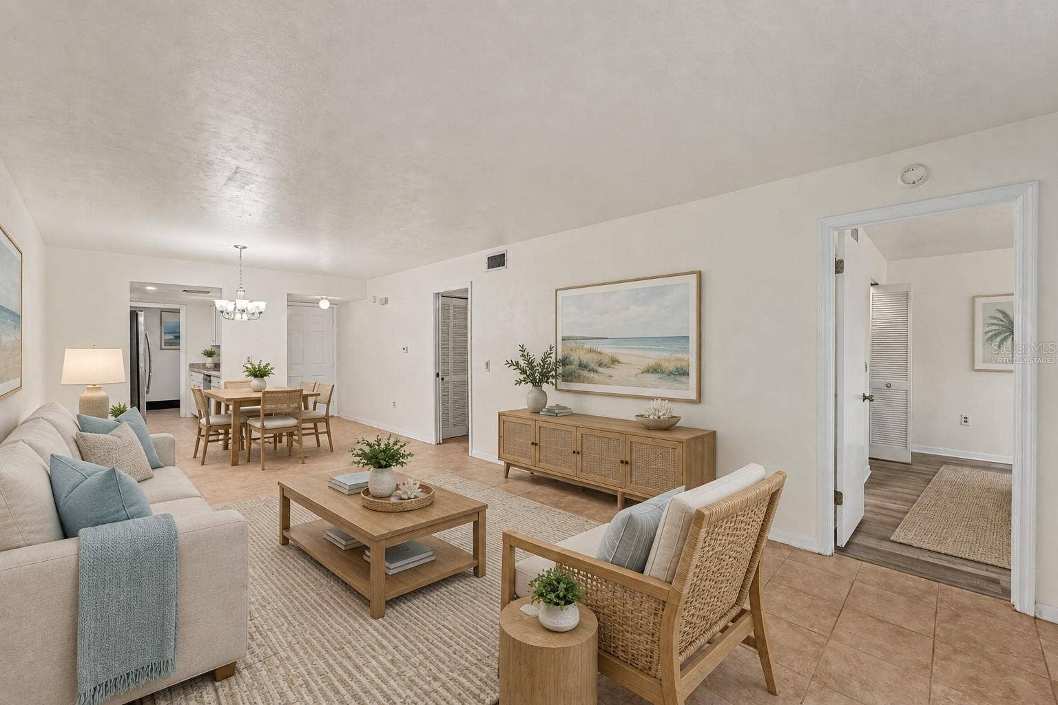 175 E HARTFORD STREET, #5A, Hernando, FL 34442 Living & Dining Room Virtually Staged