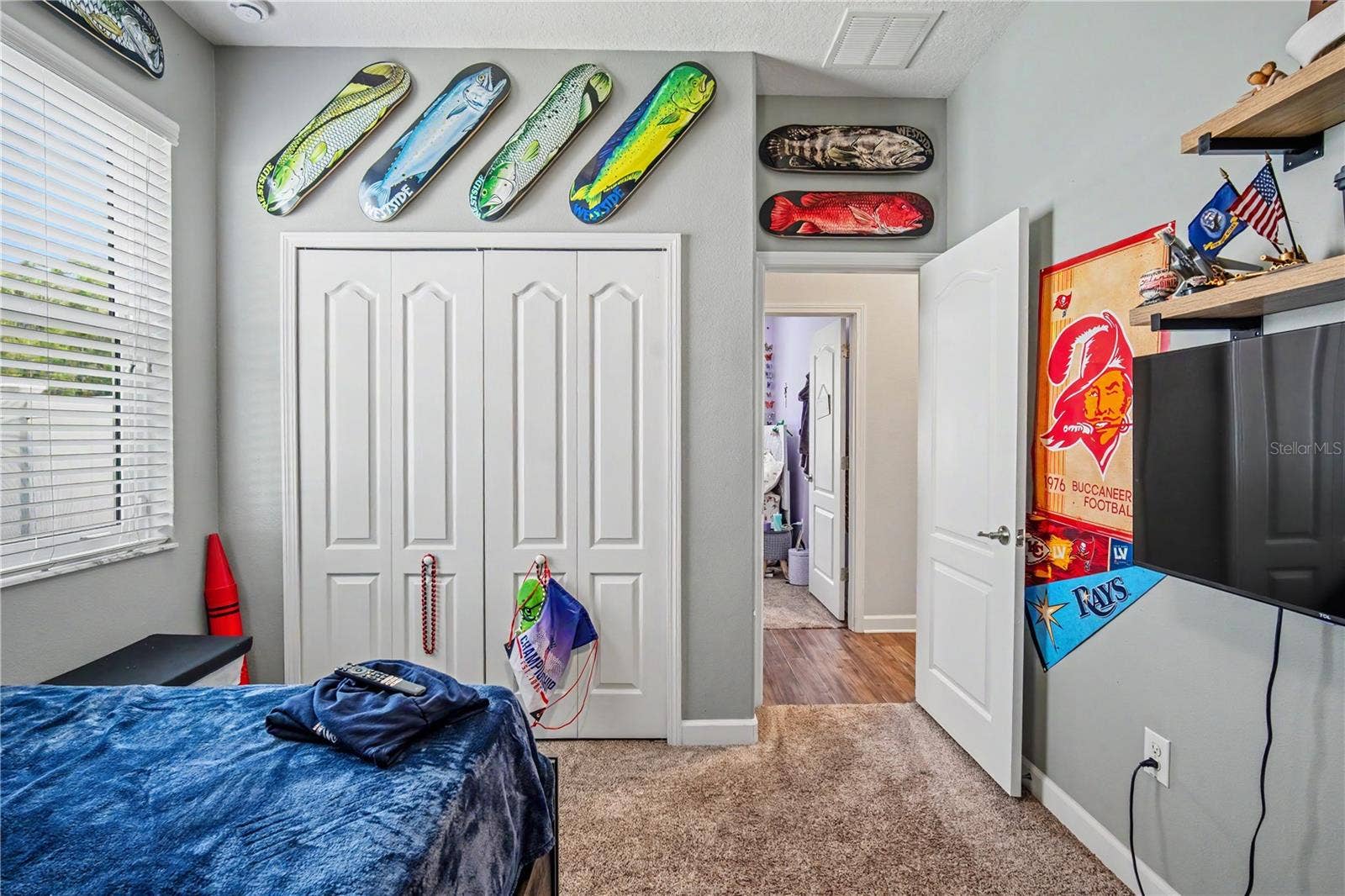 Bedroom 2 Closet Split Floorplan on Northern Side