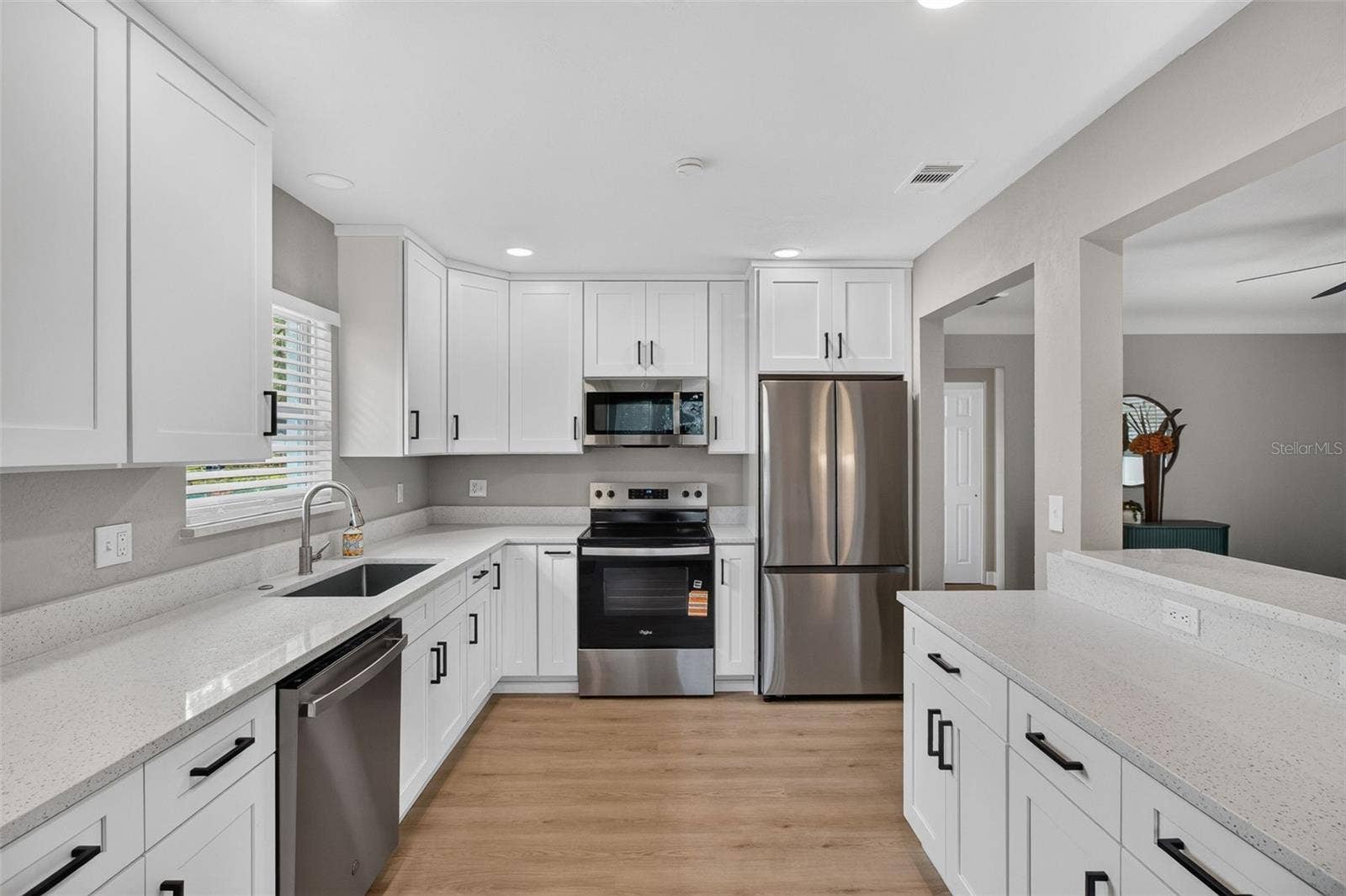 LOTS OF COUNTER SPACE AND CUPBOARDS