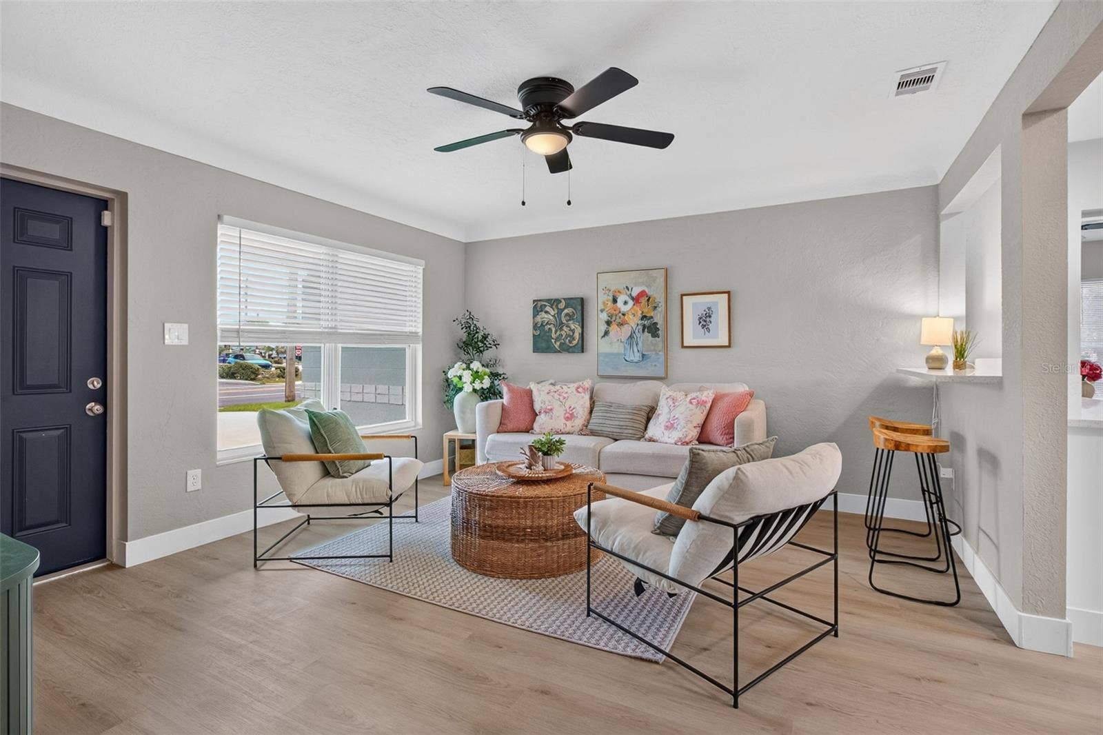 LIVING ROOM FROM KITCHEN ENTRANCE