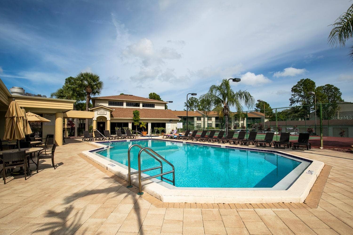 community heated pool and spa