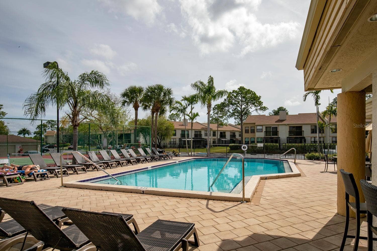 community heated pool and spa
