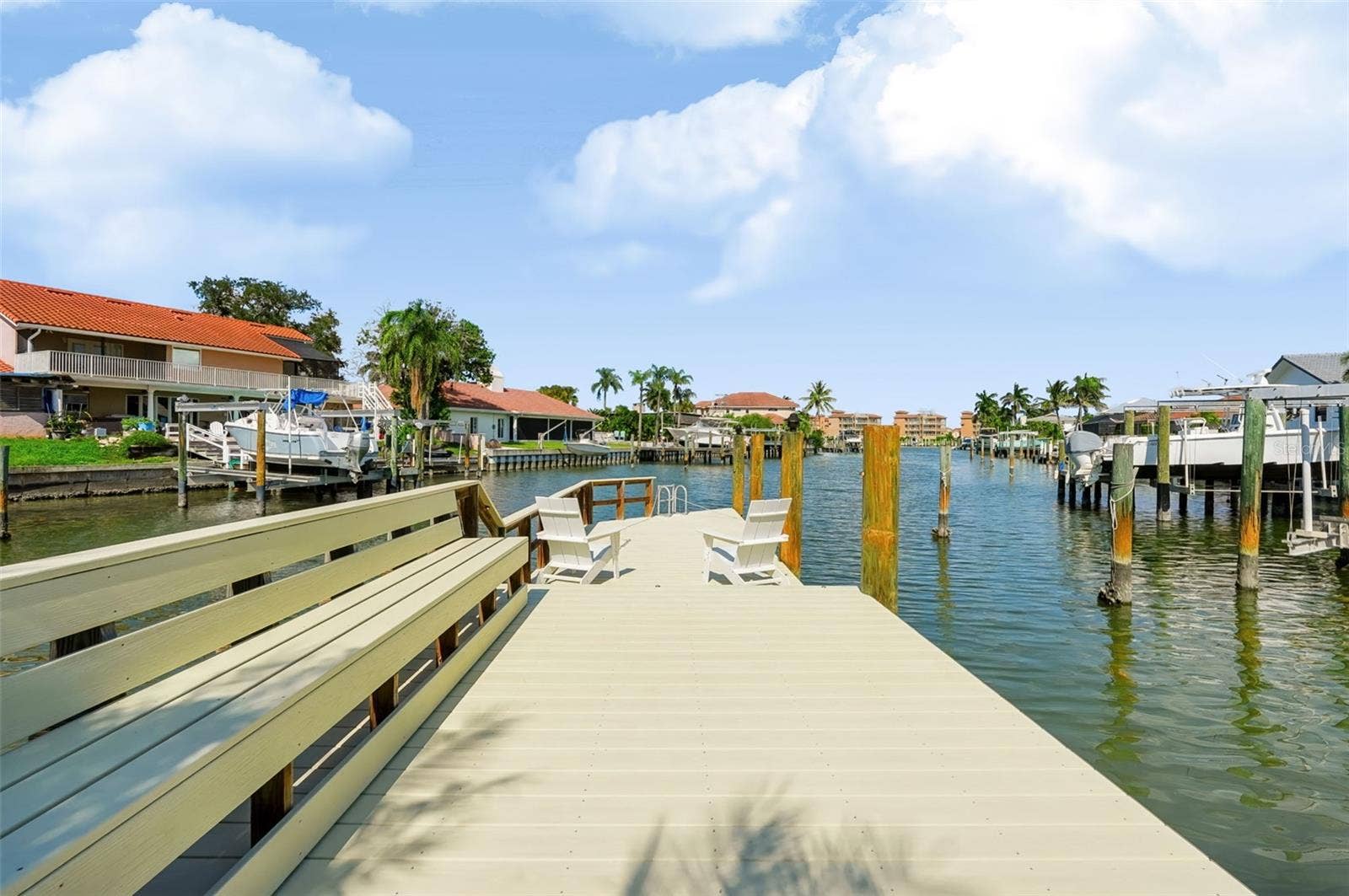 5962 LEELAND STREET S, St Petersburg, FL 33715 Trex decking - boat slip next to dock