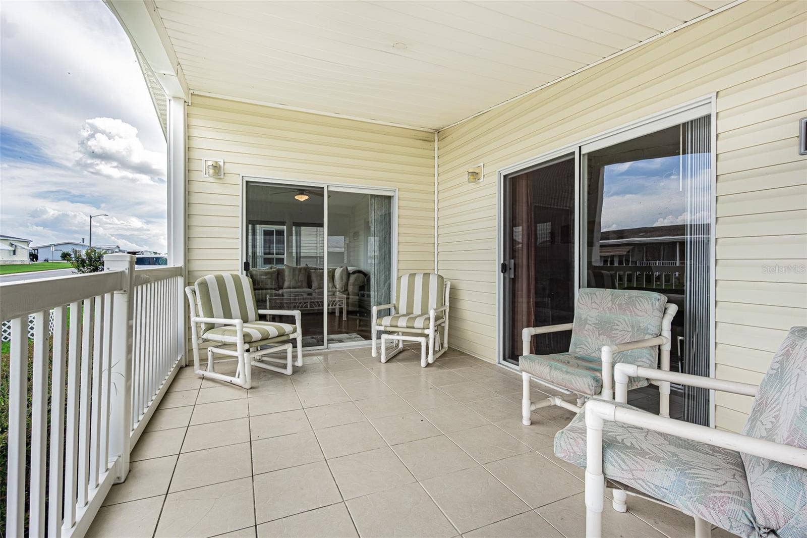 37232 NEUKOM AVENUE, Zephyrhills, FL 33541 Tile Floor on the covered open patio with hilltop views