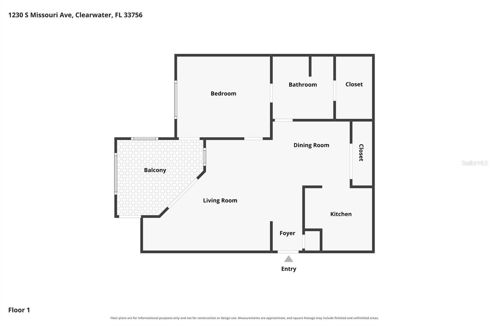 1230 S MISSOURI AVENUE, #704, Clearwater, FL 33756 Floorplan