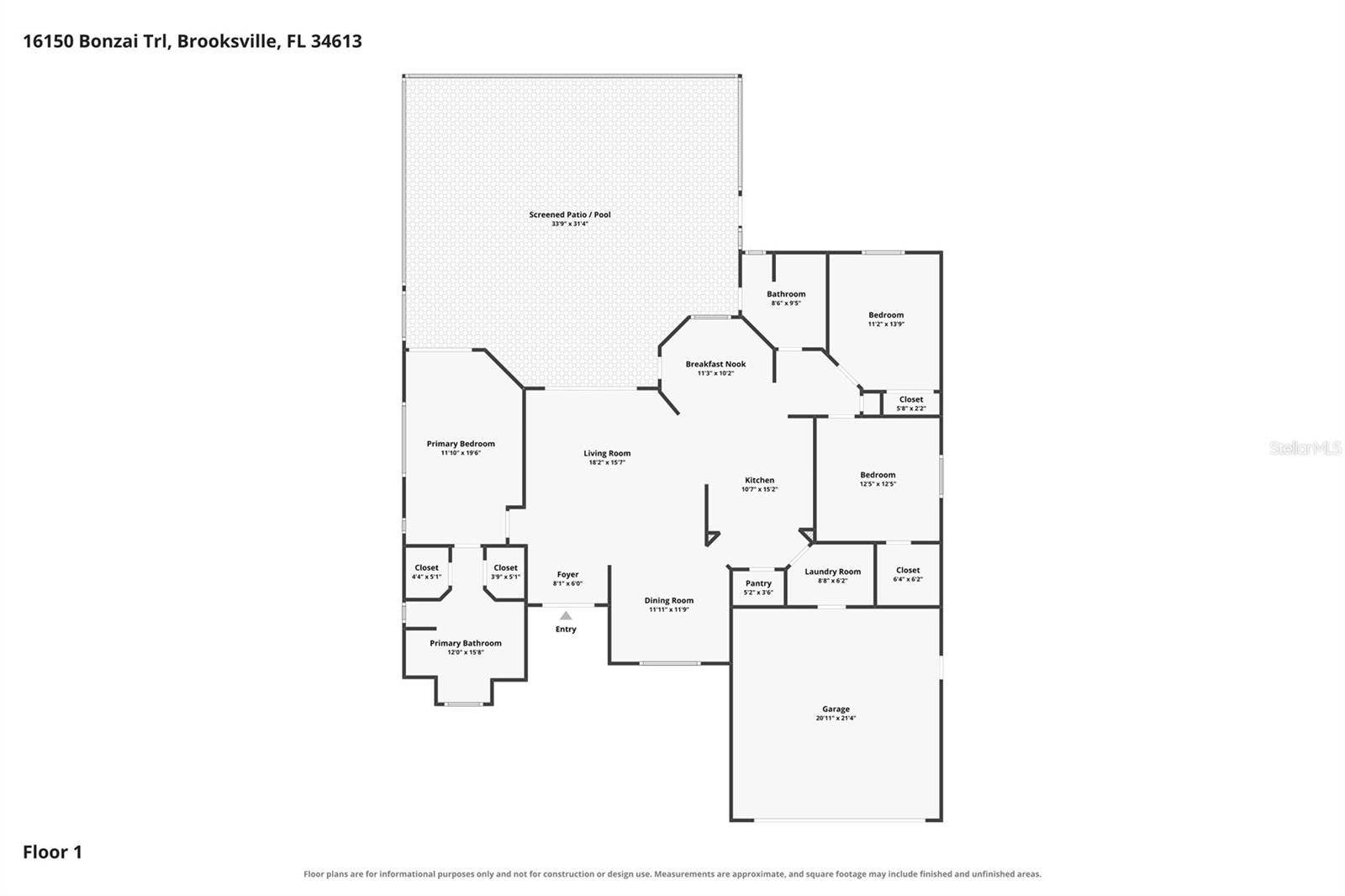 16150 BONZAI TRAIL, Brooksville, FL 34613 16150 BONZAI TRAIL, Brooksville, FL 34613