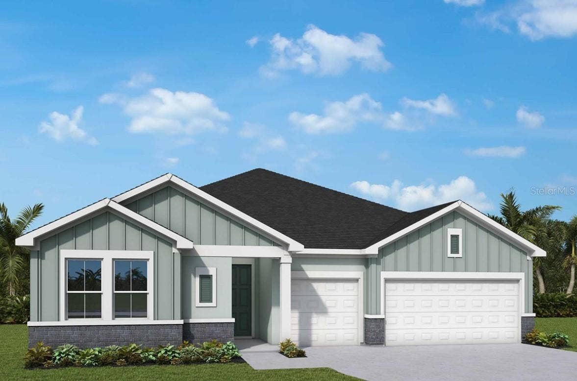 12828 SALTY DOG CROSSING, Palmetto, FL 34221 Front Exterior Rendering **Paint Colors May Vary