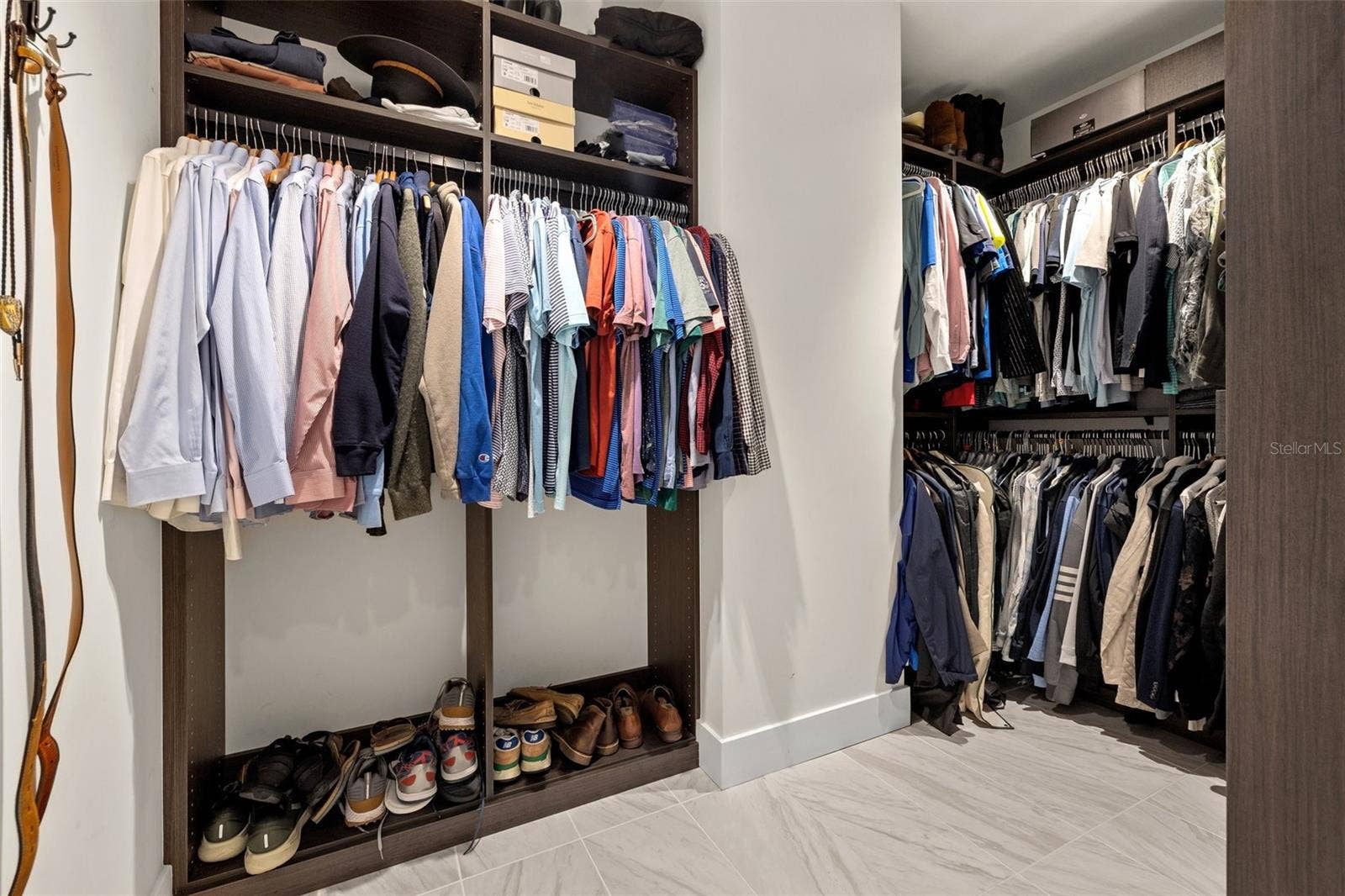 Primary Walk in Custom Closet
