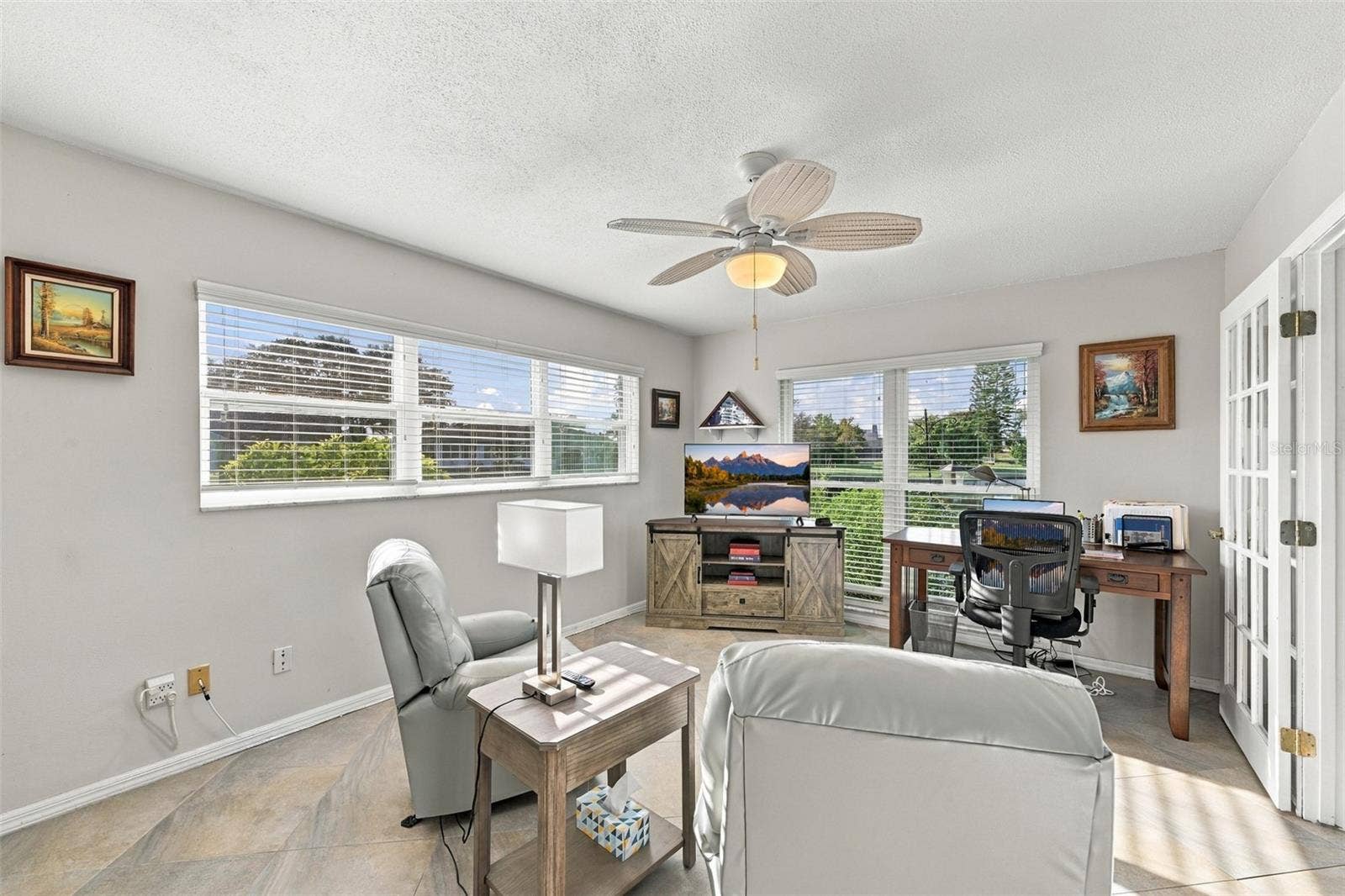 211 STONEHAM DRIVE, Sun City Center, FL 33573 Bedroom #3/Office - This multiple purpose room is exceptional for any purpose. The windows are large with lots of natural light.