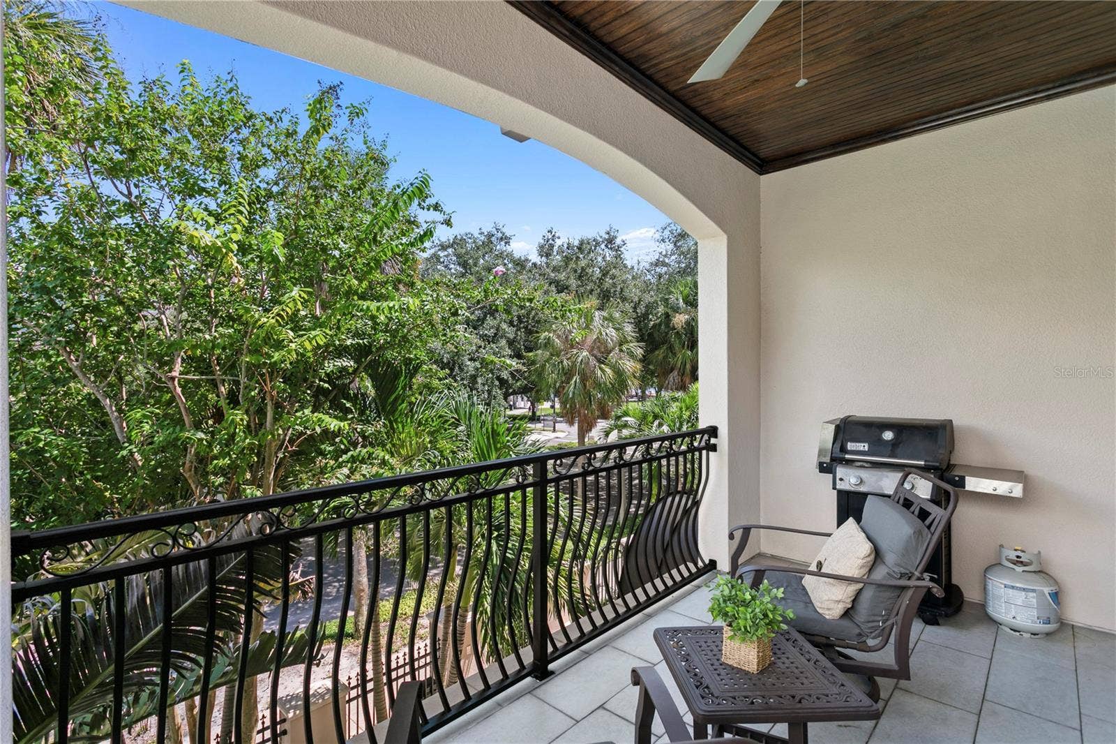524 BEACH DRIVE NE, St Petersburg, FL 33701 Balcony with grill off of living room - 2nd Floor