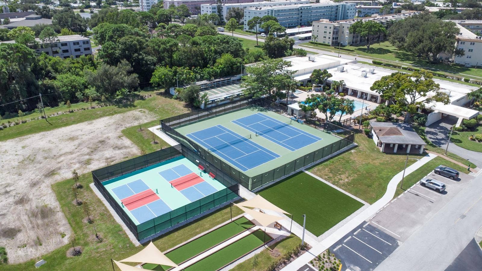 5501 80TH STREET N, #303, St Petersburg, FL 33709 Above Tennis Courts are Shuffleboard Courts!