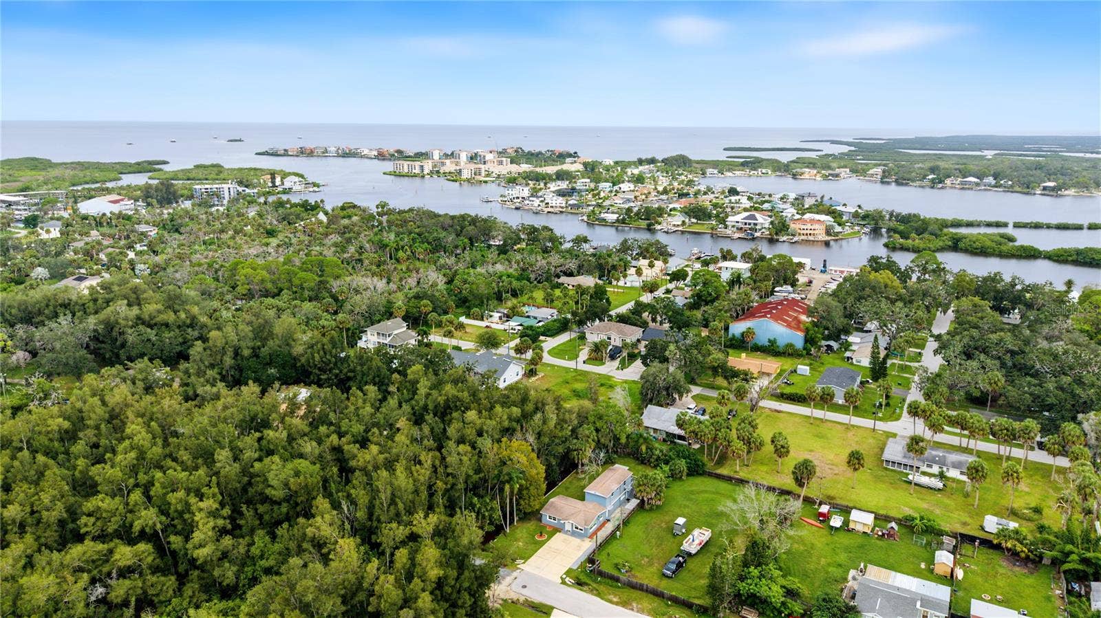 Ariel View of Immediate Area Looking toward The Gulf - 5117 Mallett Drive
