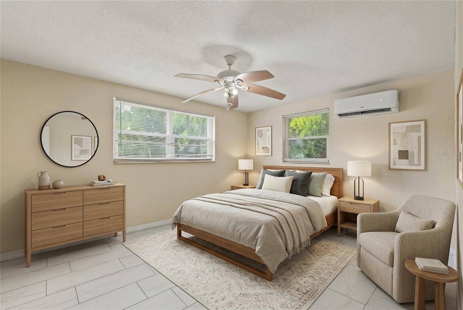 Second Bedroom - Unit 1- 5117 Mallett Drive (This photo has been virtually staged)