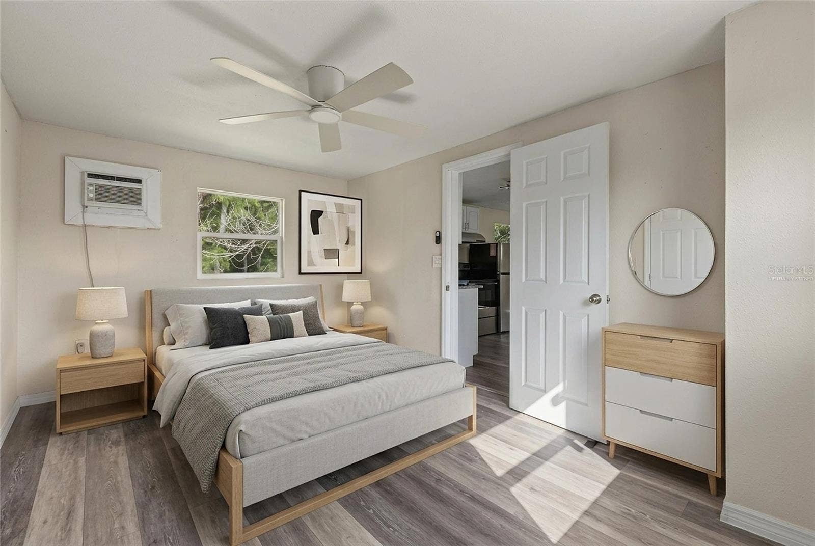 Bedroom in Second Floor Unit - Unit 2 - 5117 Mallett Drive (This photo has been virtually staged)