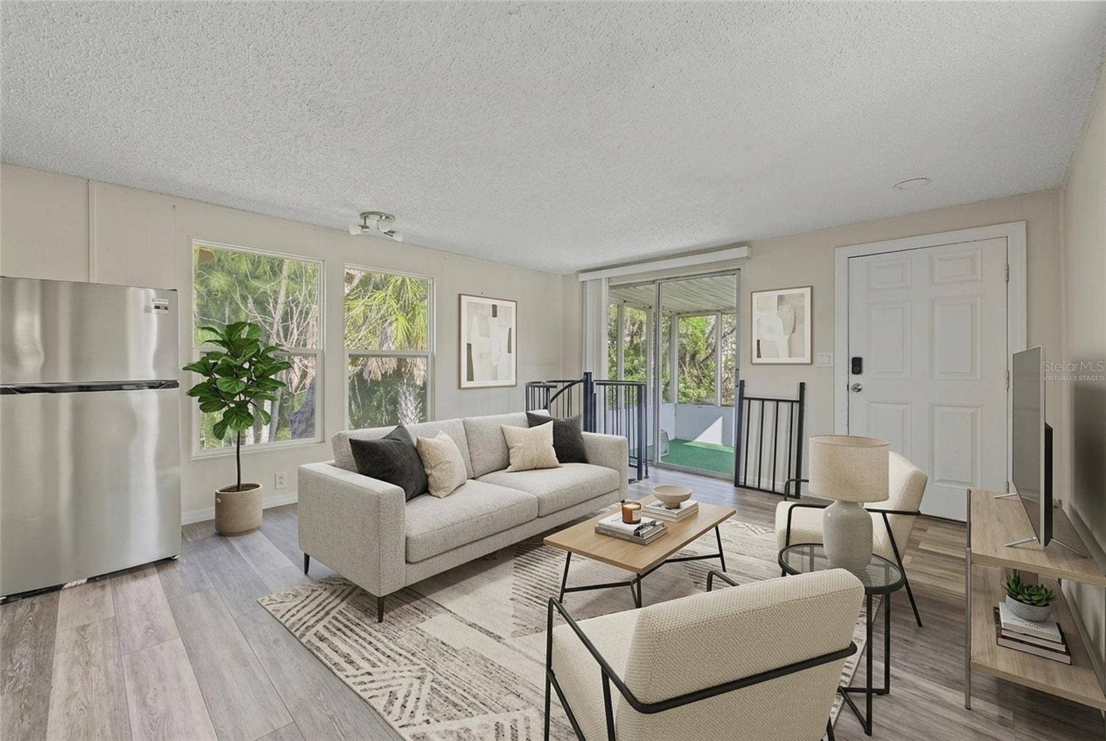 Second Floor Living Space - Unit 2 - 5117 Mallett Drive (This photo has been virtually staged)