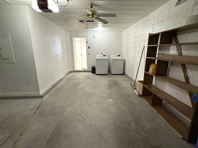 2102 HARRINGAY STREET, #449, Sun City Center, FL 33573 Washer and dryer located in the garage, door leads into the kitchen for easy access.