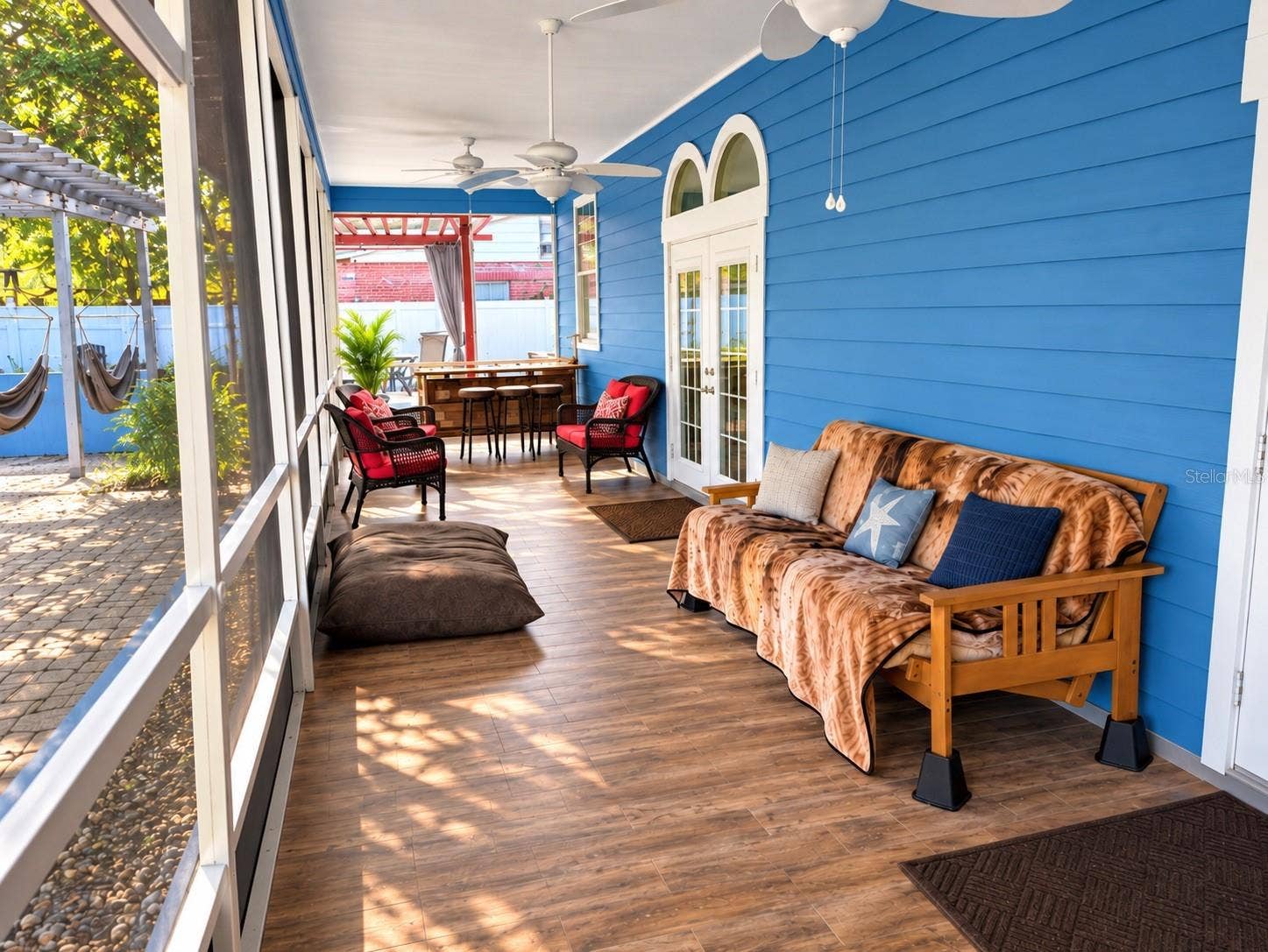 3009 W CLINTON STREET, Tampa, FL 33614 Covered Lanai with ceiling fans to enjoy Florida outdoors!