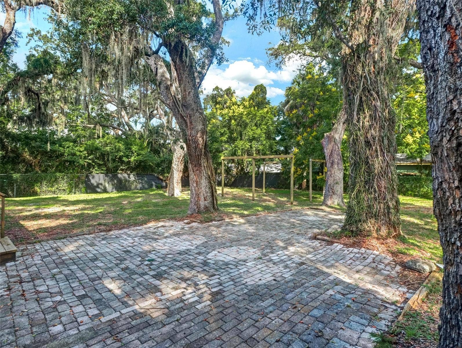 Paved Entertaining Space
