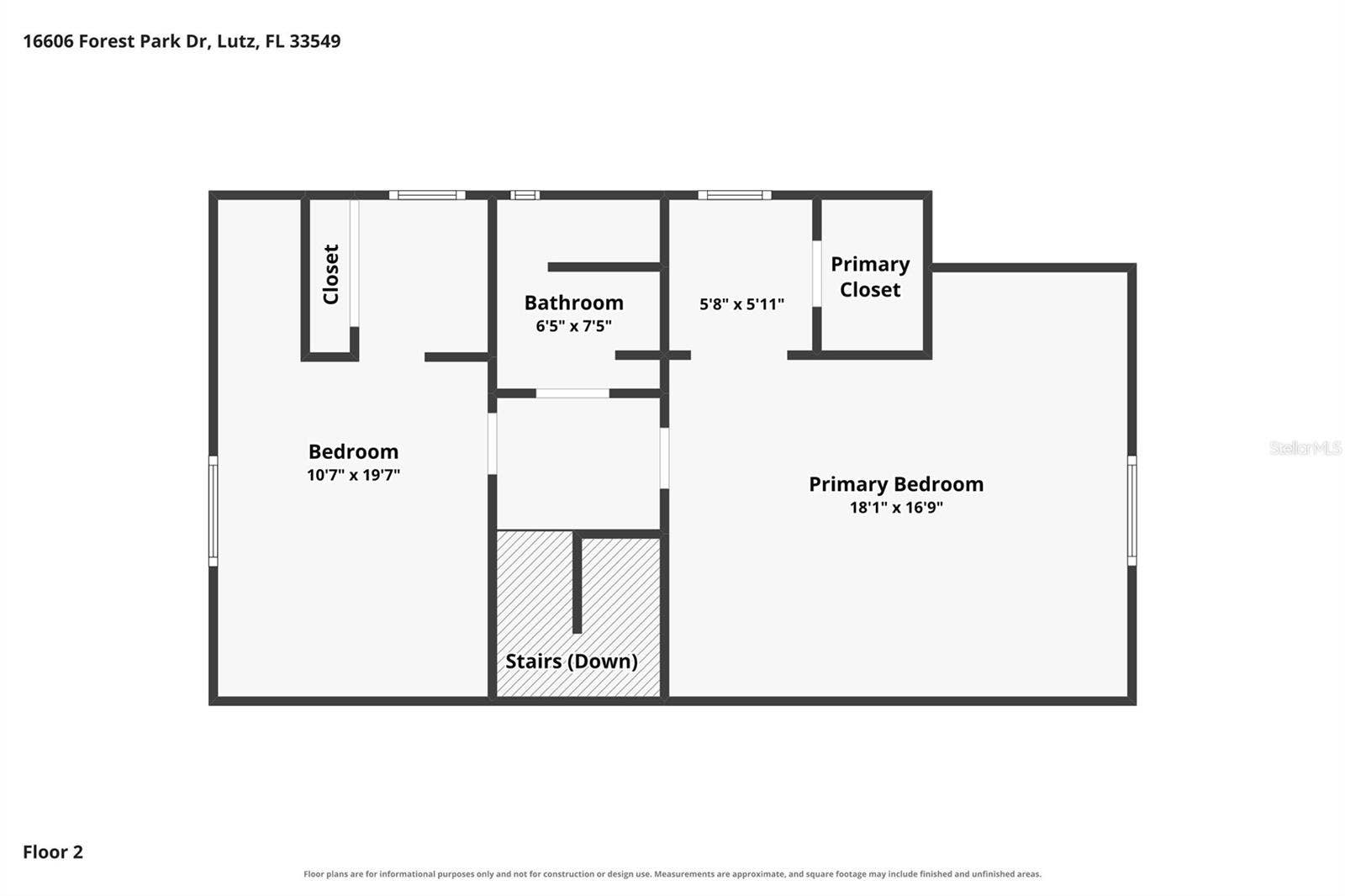 16606 FOREST PARK DRIVE, Lutz, FL 33549 Second floor
