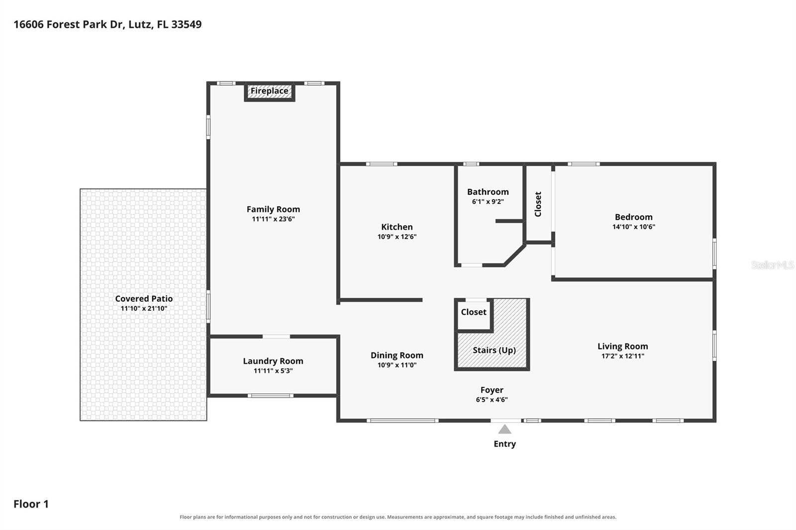 16606 FOREST PARK DRIVE, Lutz, FL 33549 First floor