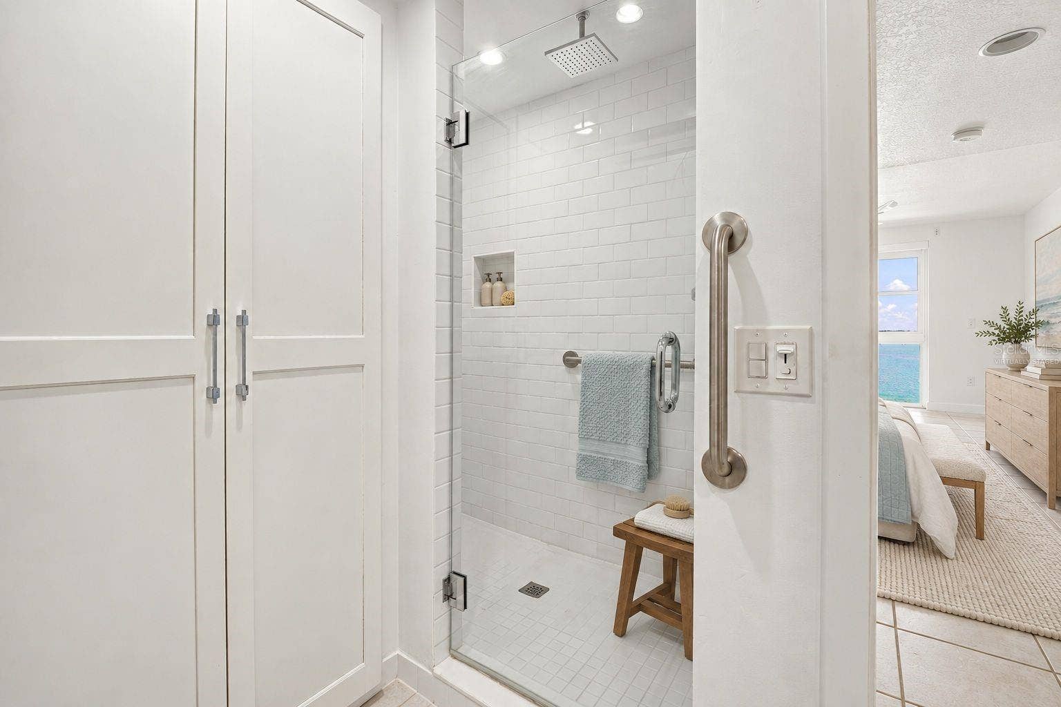 4993 BACOPA LANE S, #304, St Petersburg, FL 33715 Primary Bathroom Virtually Staged