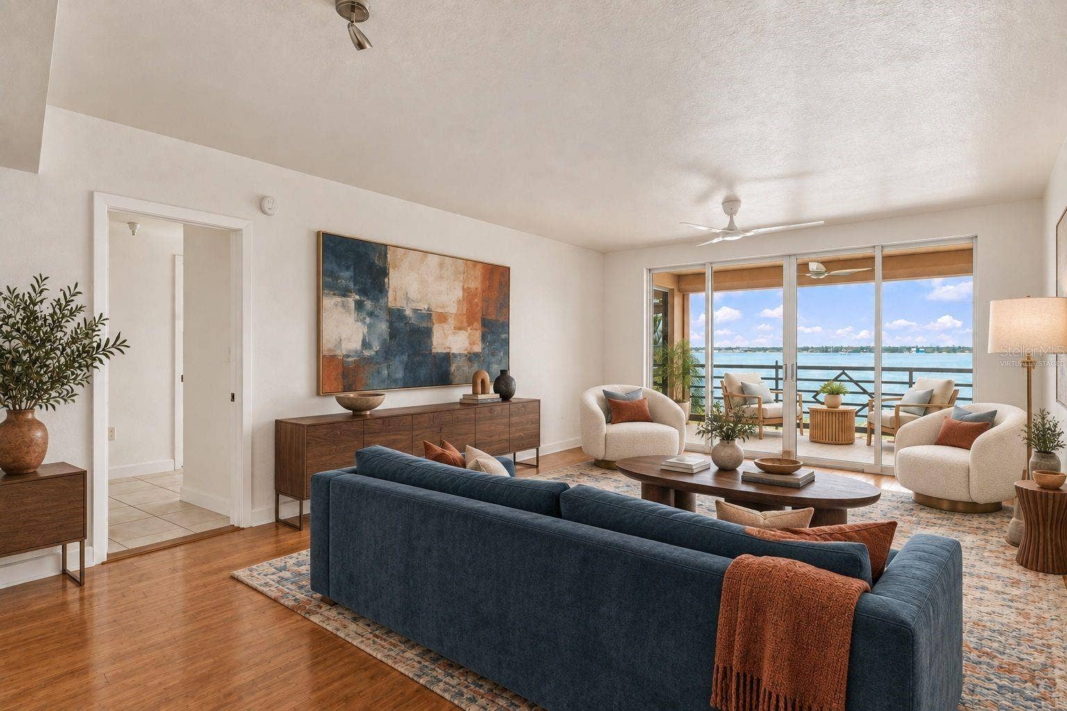 4993 BACOPA LANE S, #304, St Petersburg, FL 33715 Living room virtually staged
