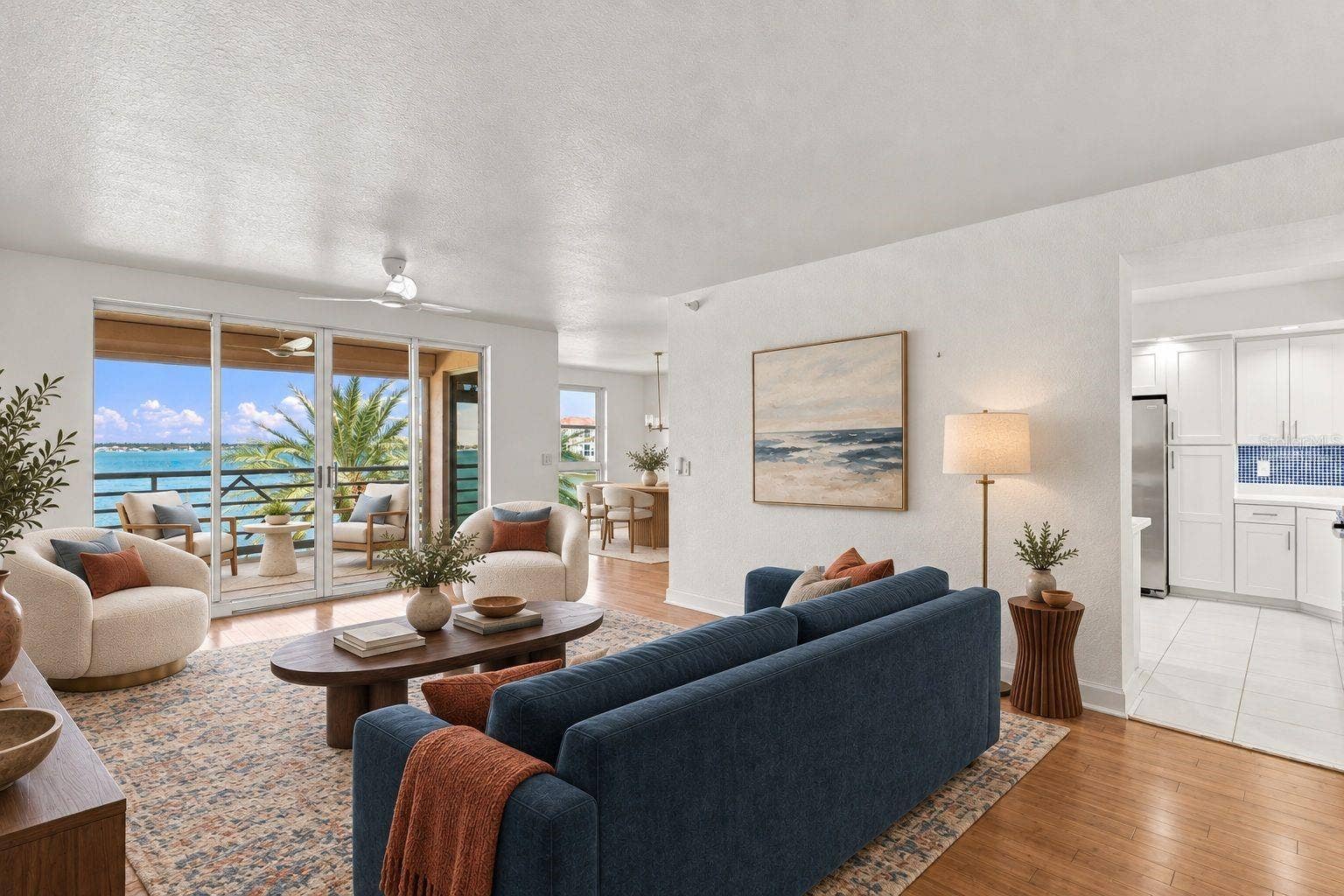 4993 BACOPA LANE S, #304, St Petersburg, FL 33715 Living room virtually staged