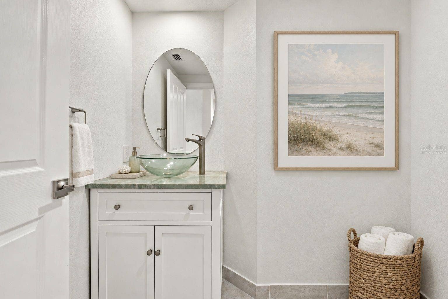 4993 BACOPA LANE S, #304, St Petersburg, FL 33715 Half bath virtually staged