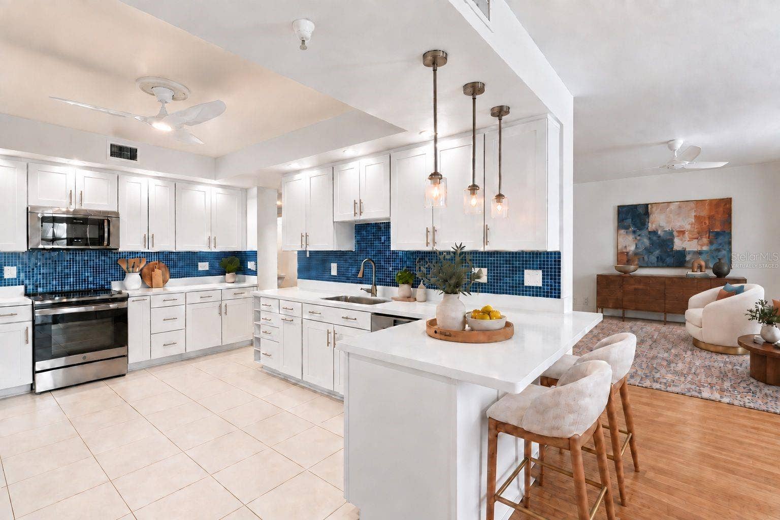 4993 BACOPA LANE S, #304, St Petersburg, FL 33715 Kitchen Virtually Staged