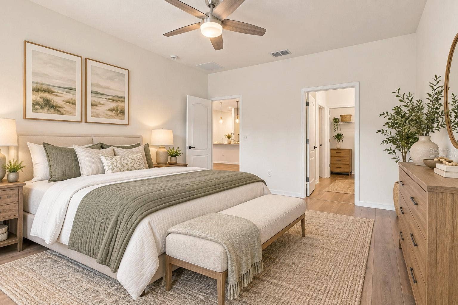 Primary Bedroom - Virtually Staged