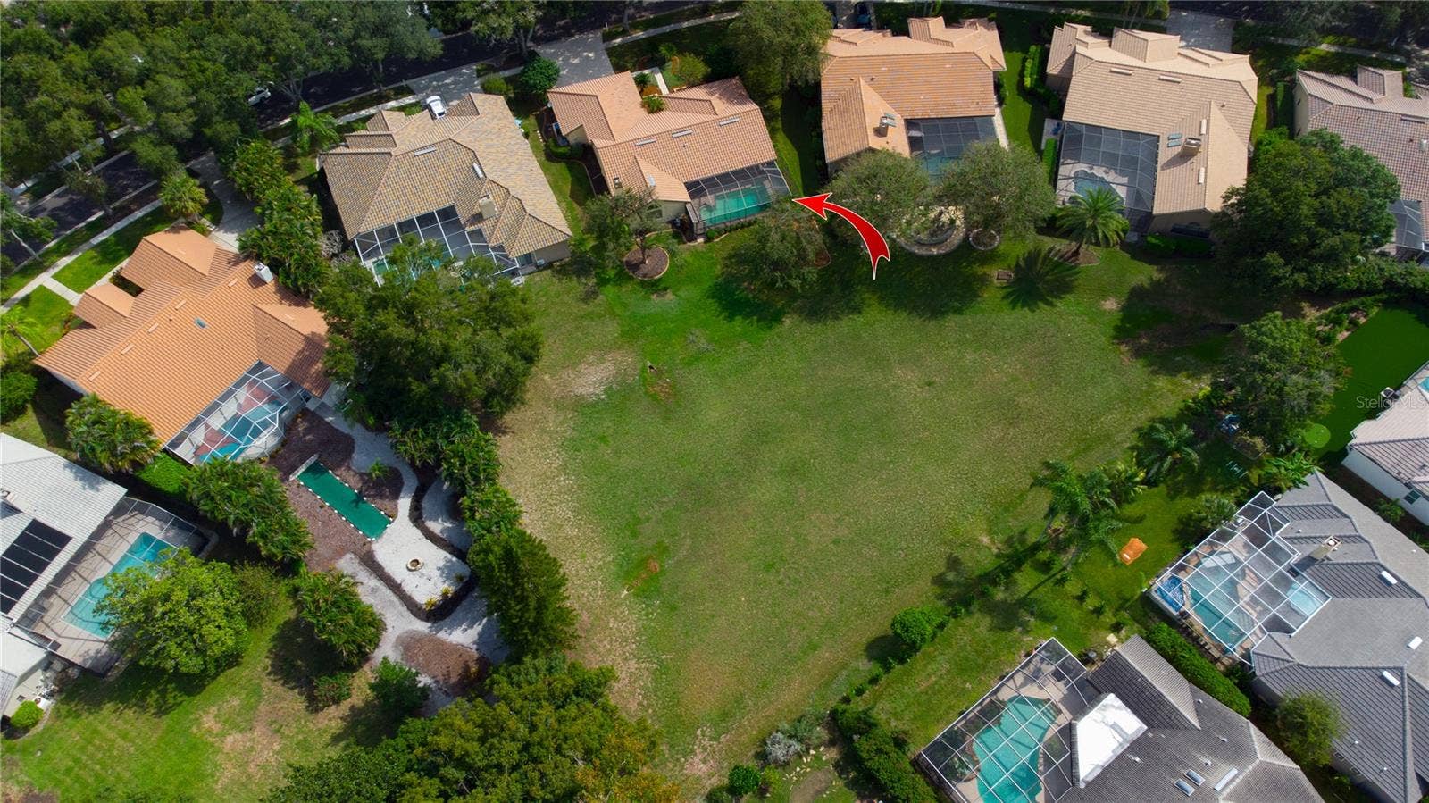 LARGE OPEN AREA BEHIND HOME