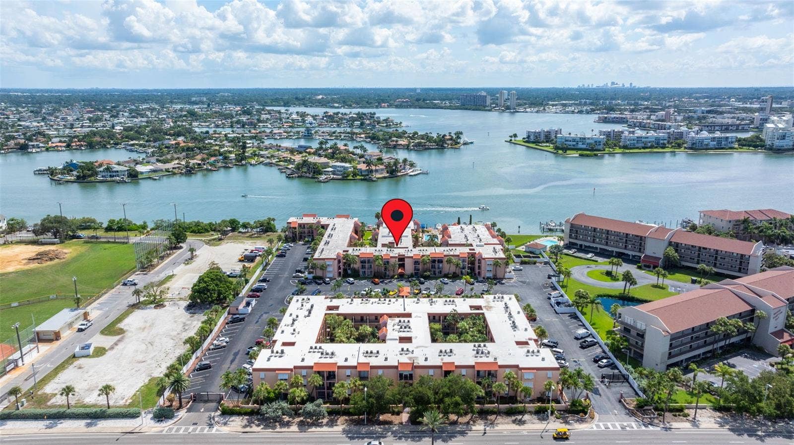 8921 BLIND PASS ROAD, #250, St Pete Beach, FL 33706 aerial view of community